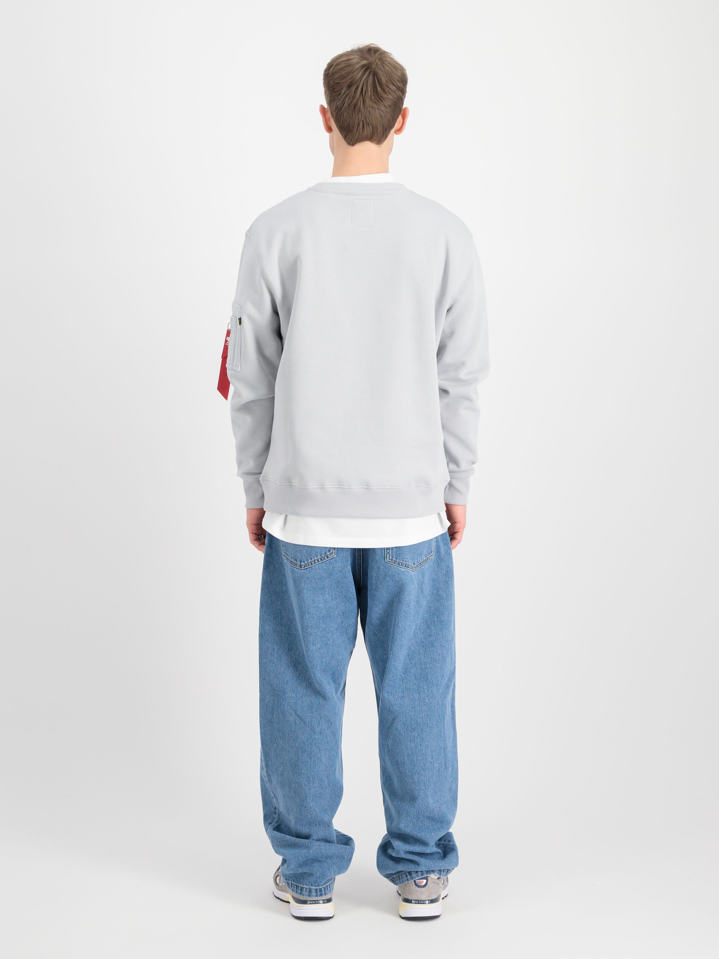 Alpha Puff Print Sweatshirt pastel grey 146305_666_2_model_00002_152700