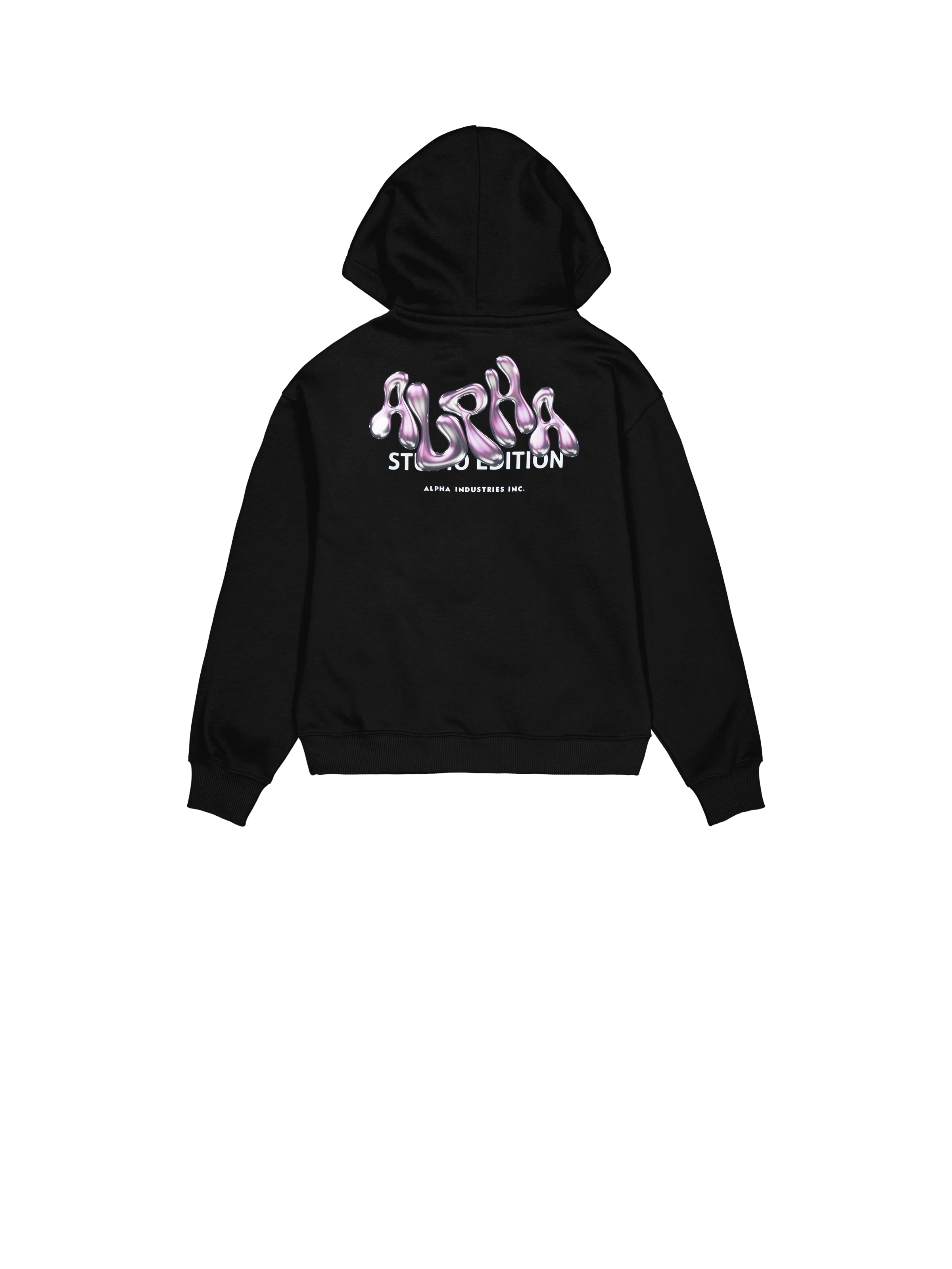 Studio Edition Backprint Hoodie Women black 156042_03_1_flatlay_00002_145822