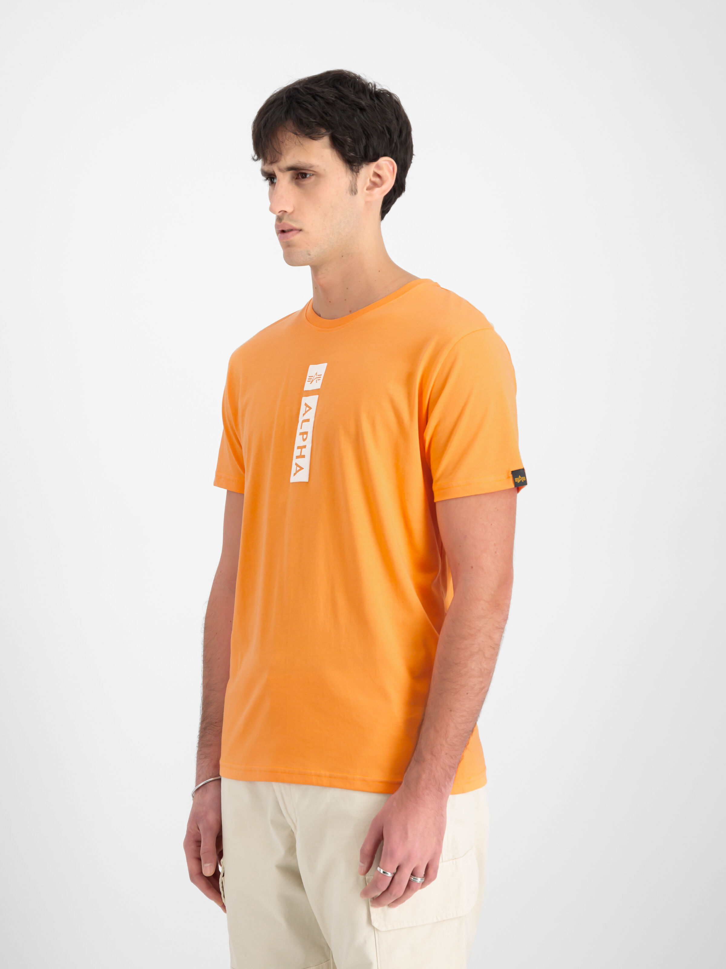 Alpha Puff Print T-Shirt tangerine 146509_710_2_model_00003_129962