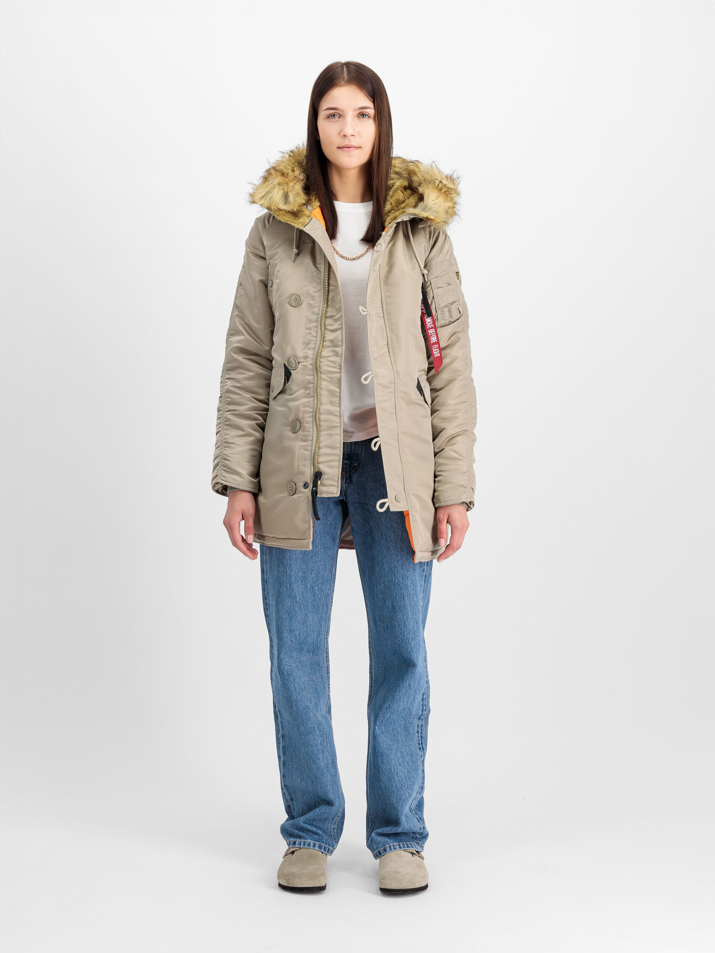 N-3B VF 59 Winter Jacket Women vintage sand 113007_679_2_model_00001_119740