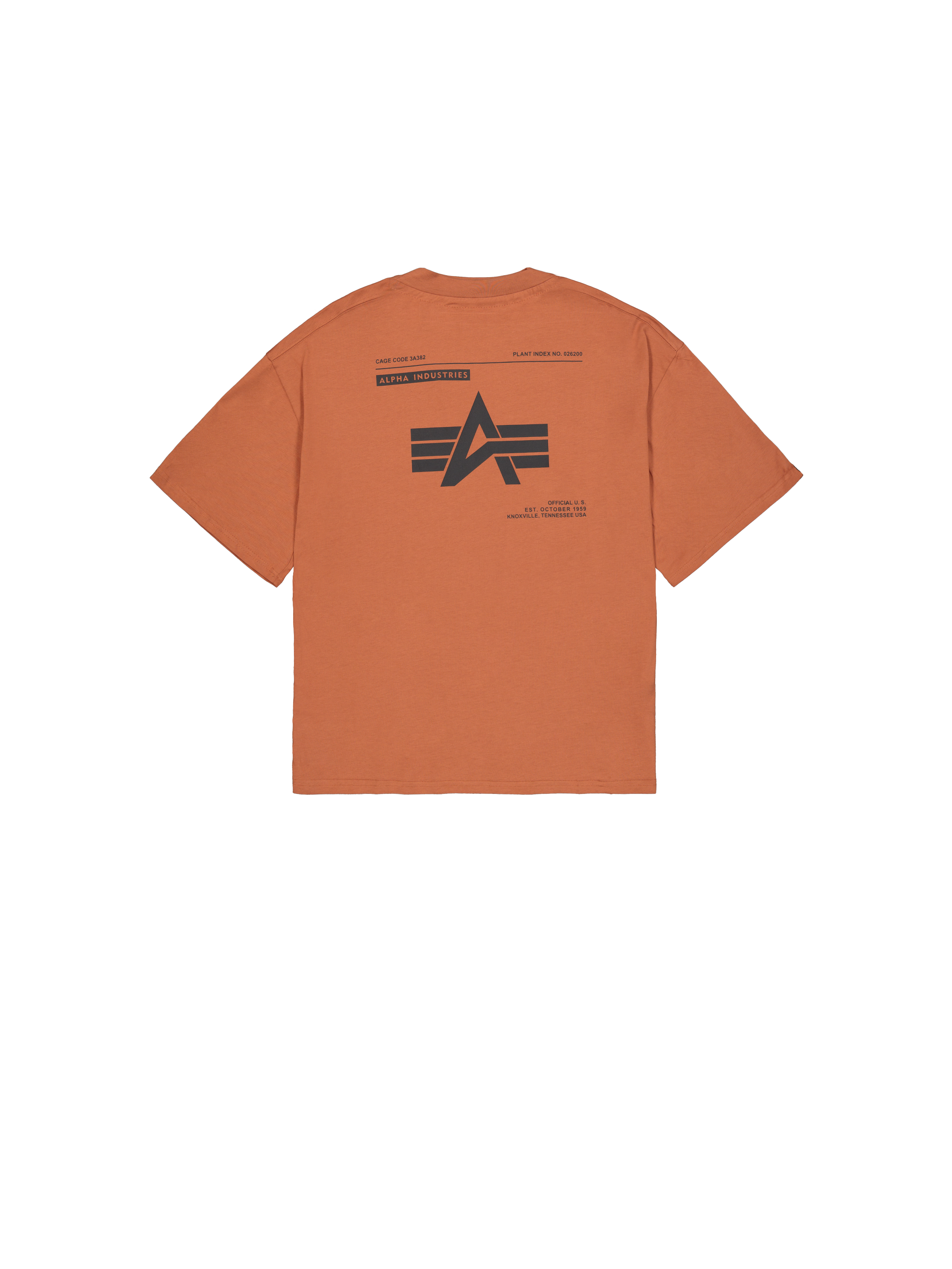 Logo Code Backprint T-Shirt hazel brown 146507_709_1_flatlay_00002_222282