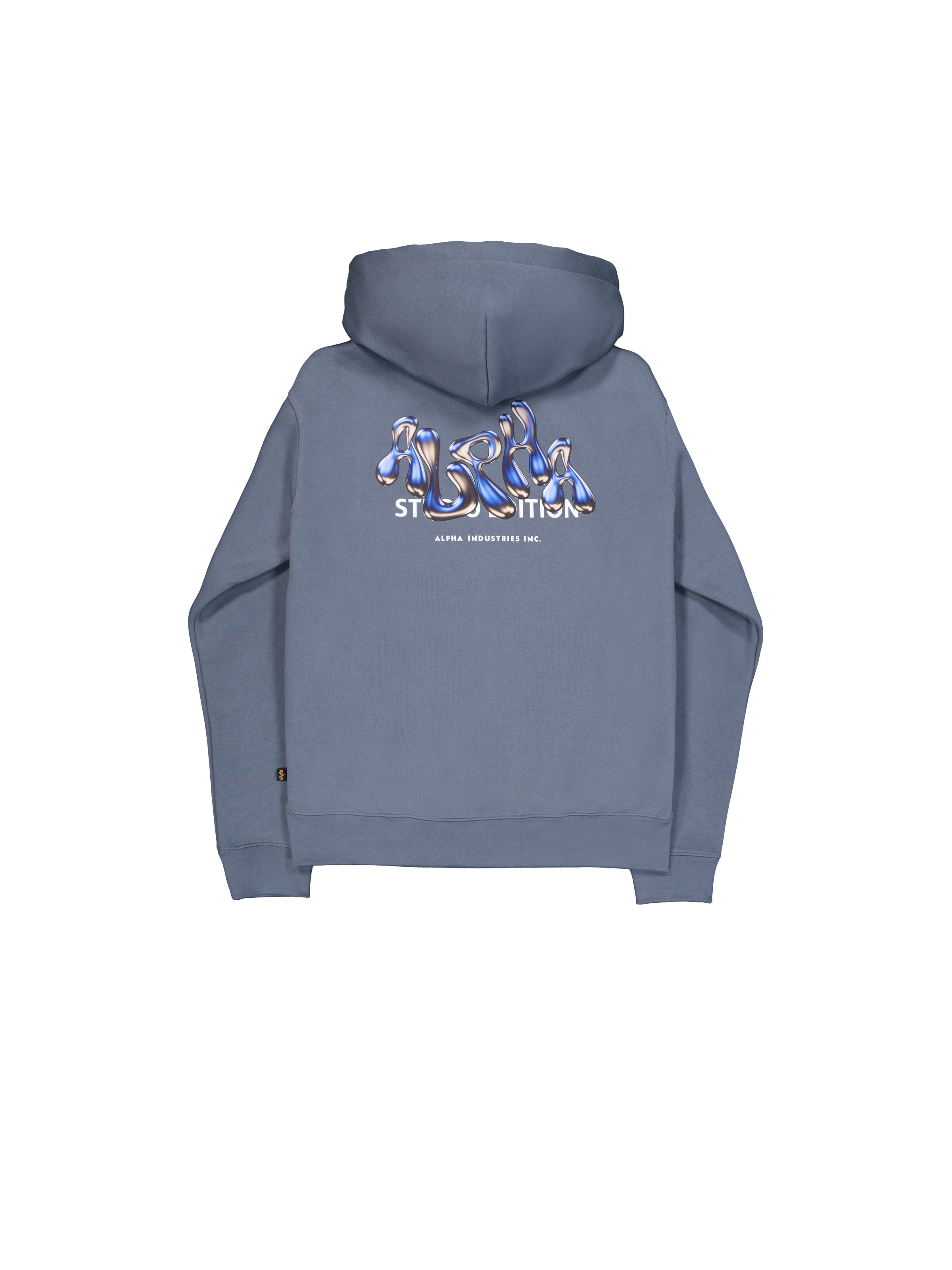 Studio Edition Backprint Hoodie denim blue 156339_439_1_flatlay_00002_167341