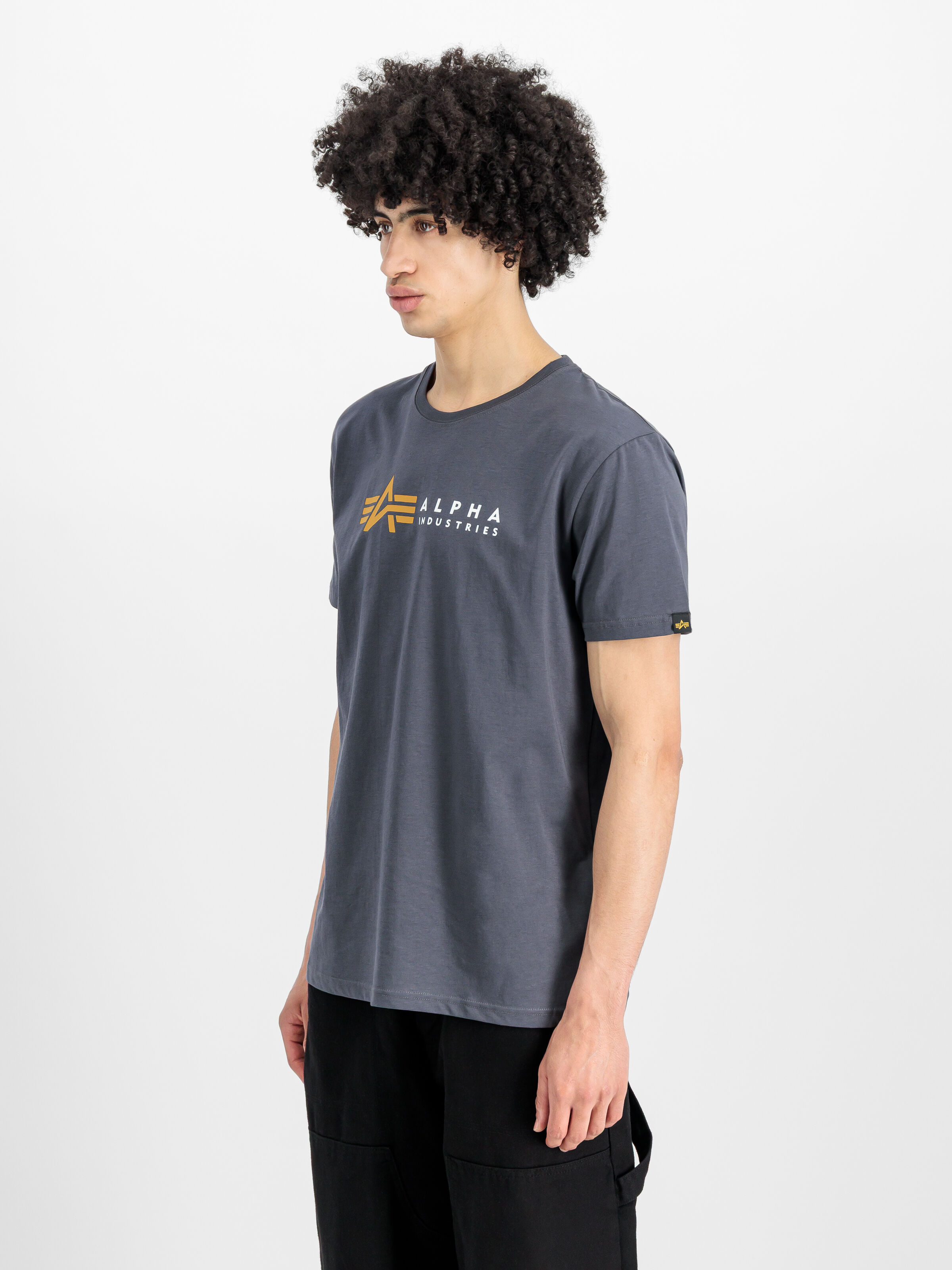 Alpha Label T-Shirt greyblack 118502_136_2_model_00002_156298