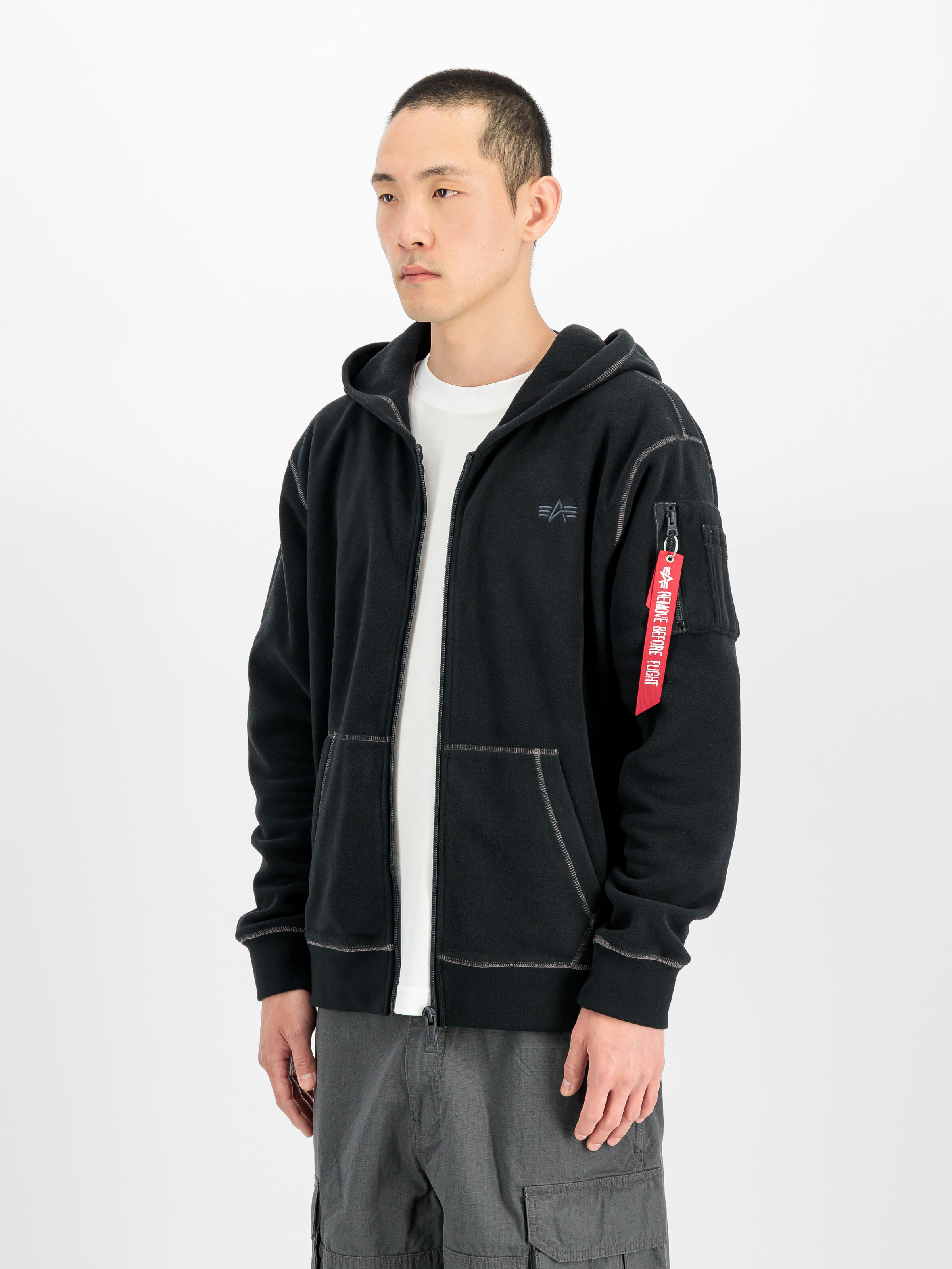 Polar Fleece Zip Hoodie black 268331_03_2_model_00002_243261