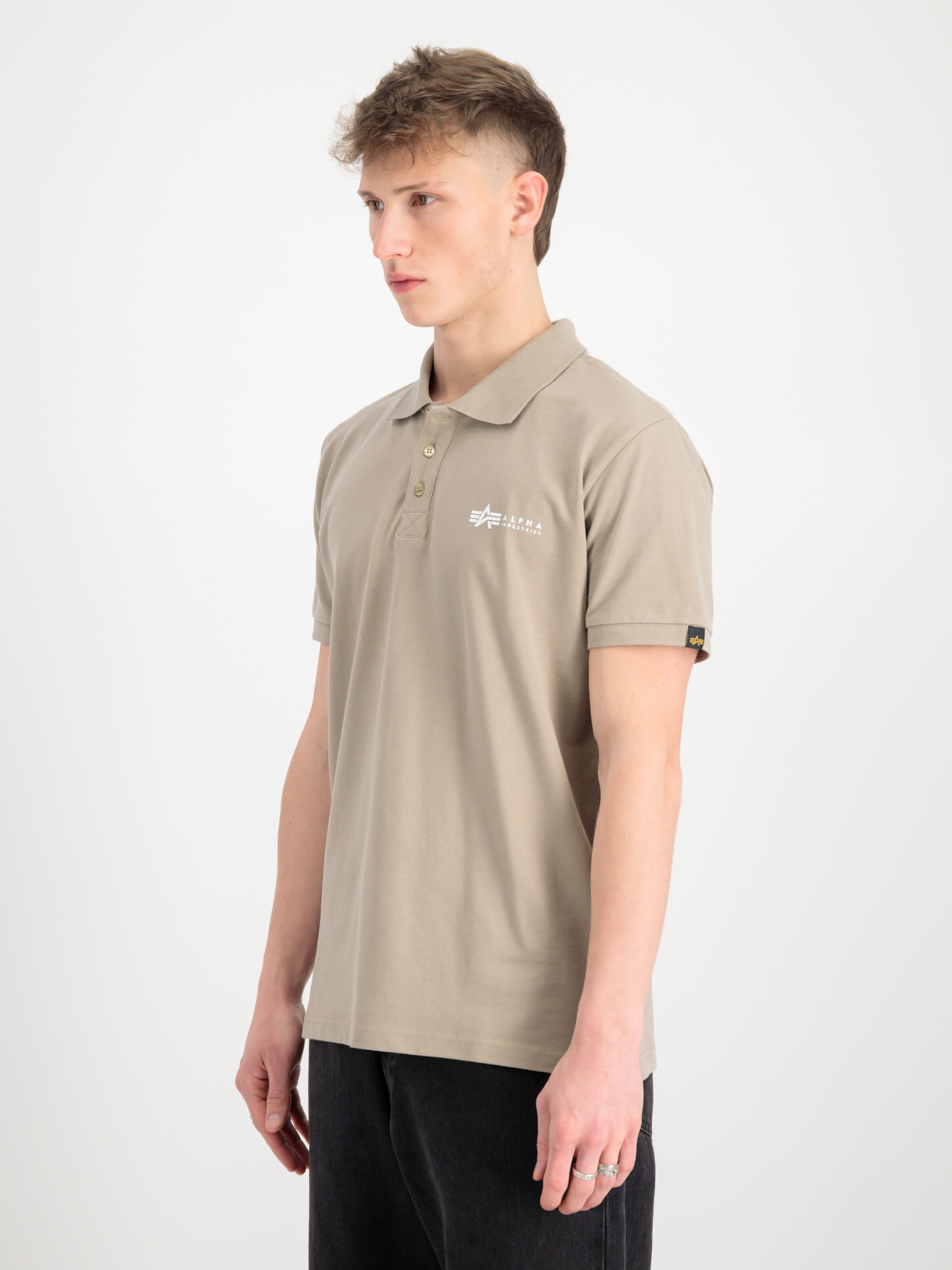 Basic Small Logo Polo vintage sand 106600_679_2_model_00003_110786