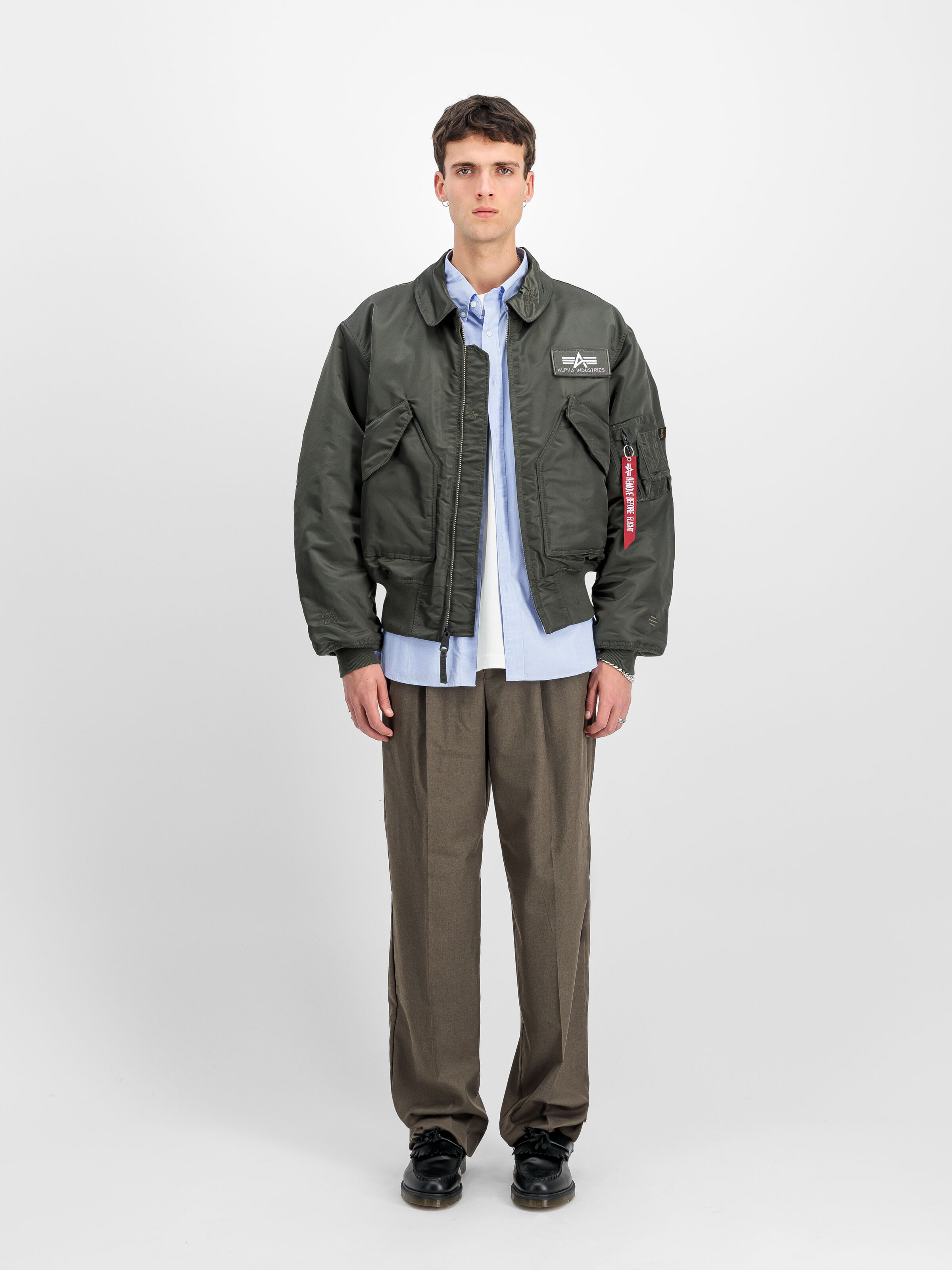 ALPHA X KIOSQ CWU45 Bomber Jacket rep.grey 148166_04_2_model_00001_117308
