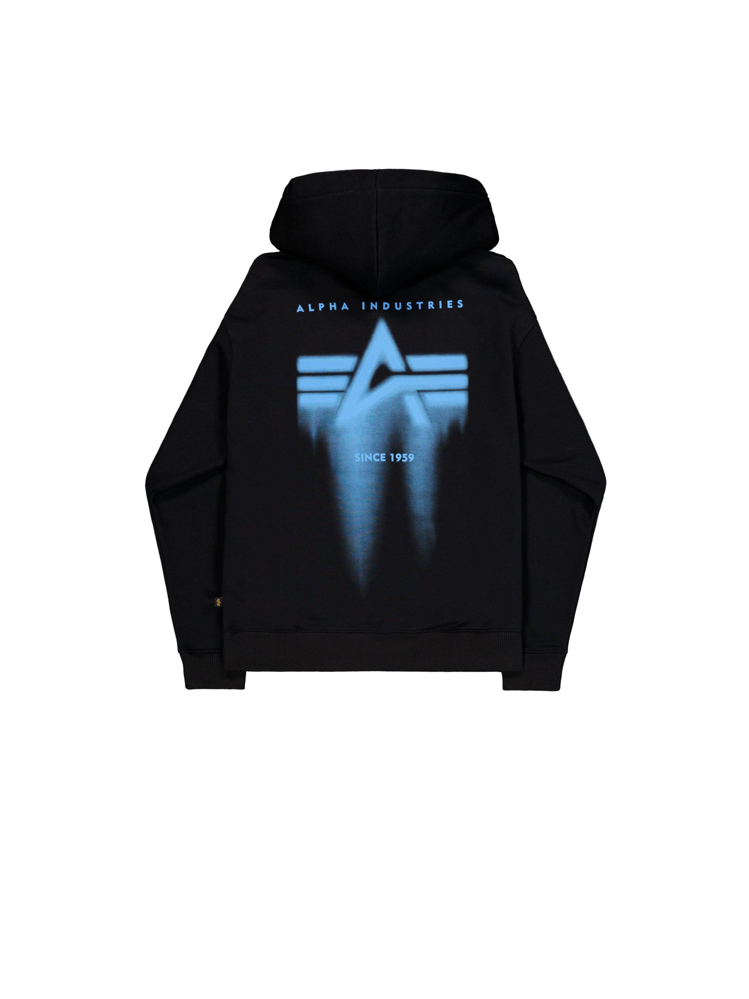 Spray Print Hoodie black 266336_03_1_flatlay_00002_179373