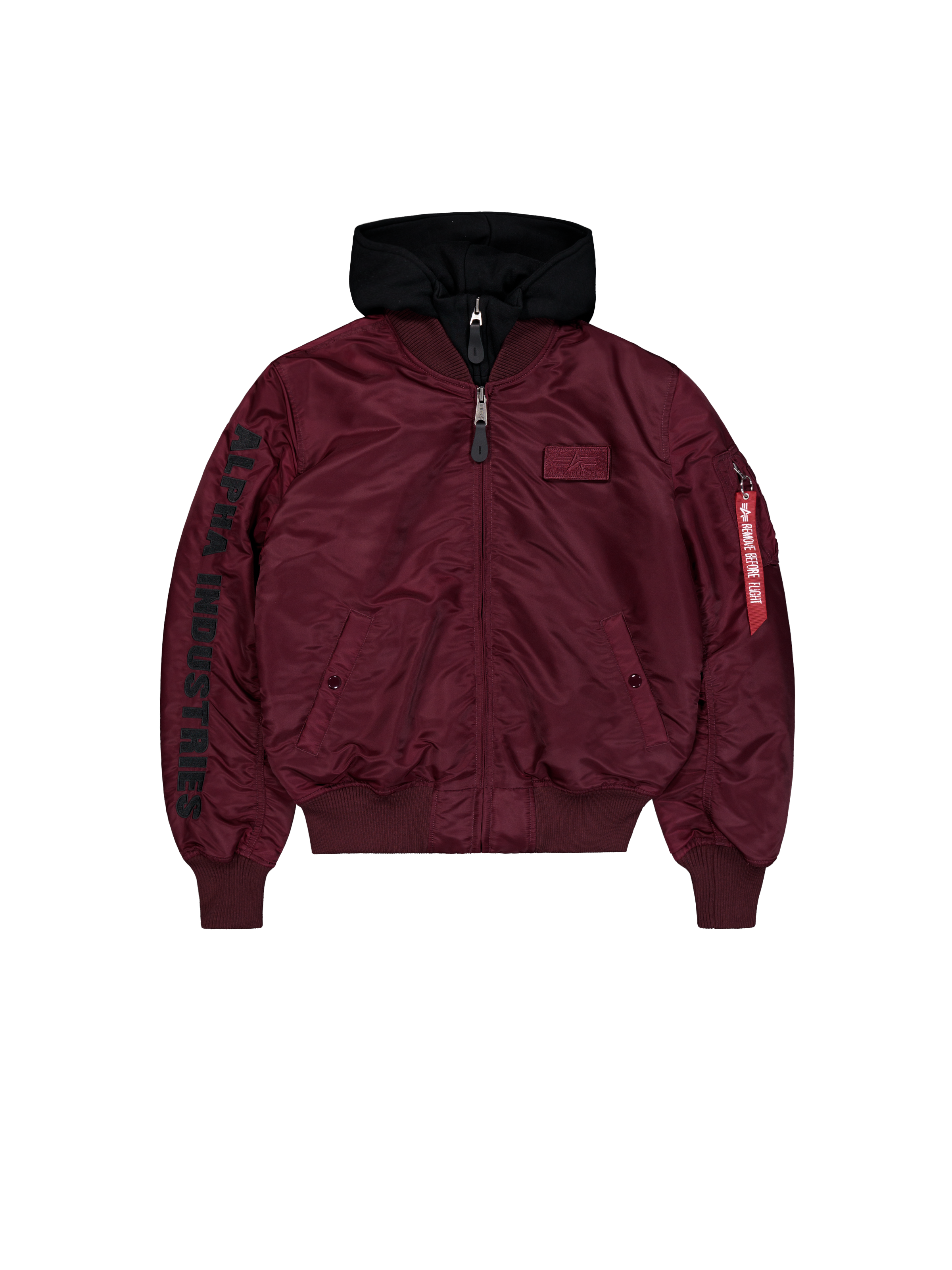 MA-1 D-Tec Sleeve Embroidery Bomber Jacket dark cherry 133104_608_1_flatlay_00001_163747.png