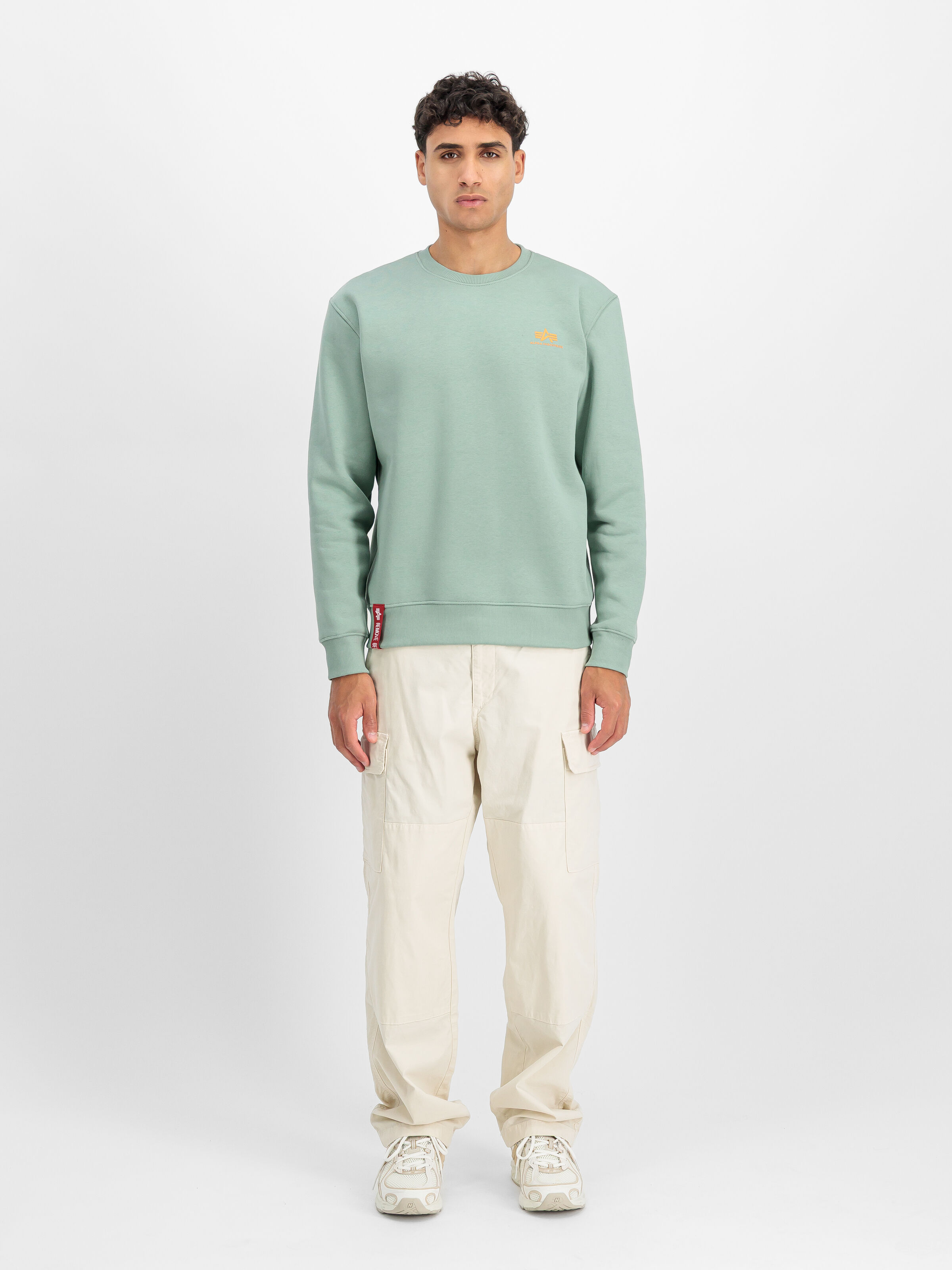 Basic Small Logo Sweatshirt frost green 188307_30_2_model_00001_196458