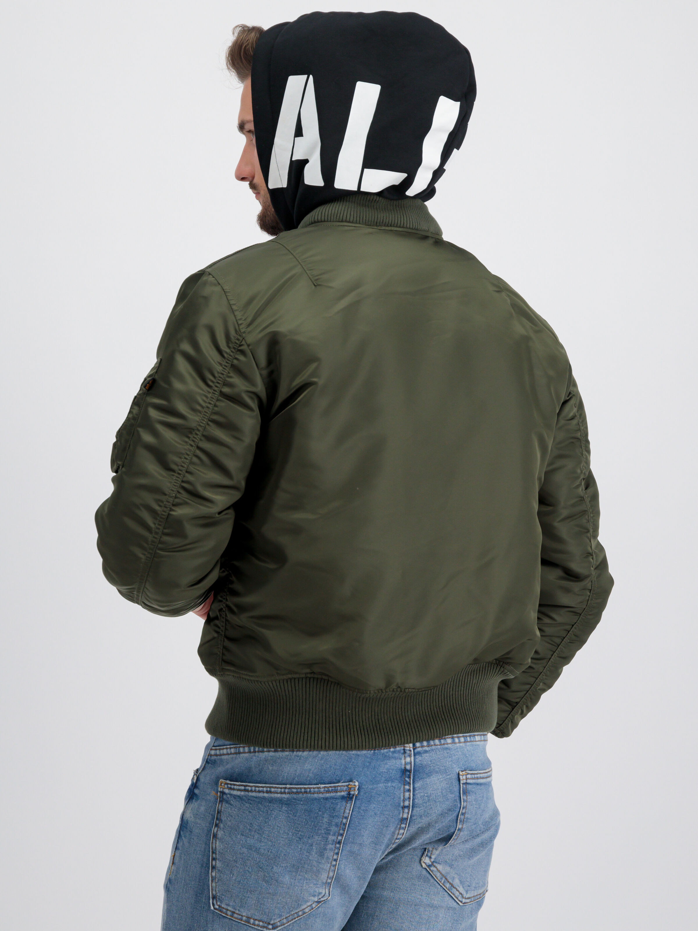 MA-1 Zip Hood Print Bomber Jacket dark olive 118101_142_alpha_industries_ma_1_zhp_004_183238