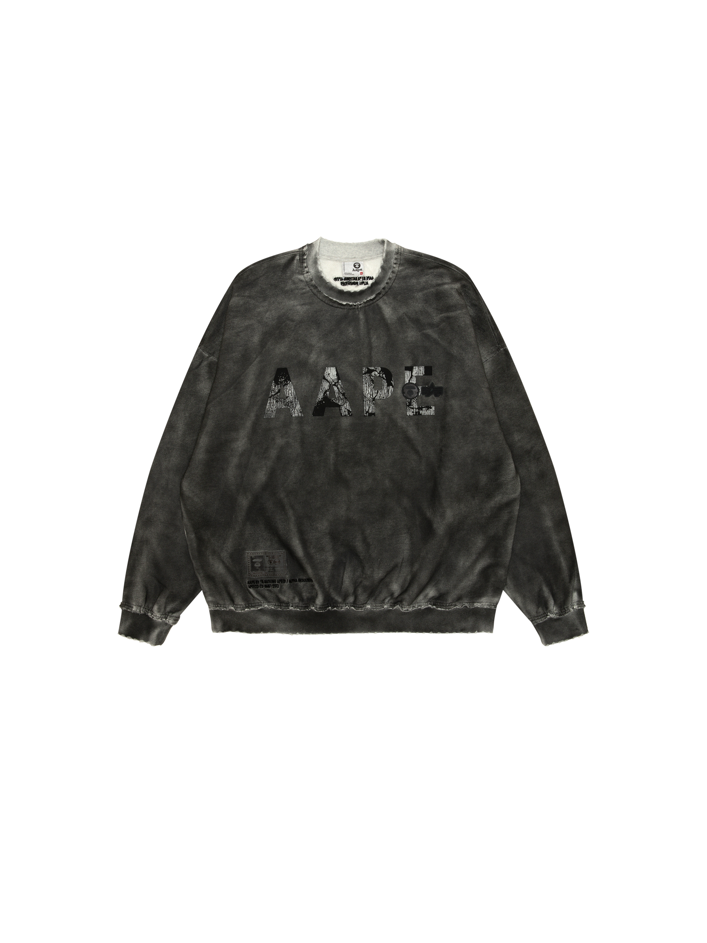 ALPHA X AAPE NECK SWEATSHIRT ALPHA X AAPE NECK SWEATSHIRT