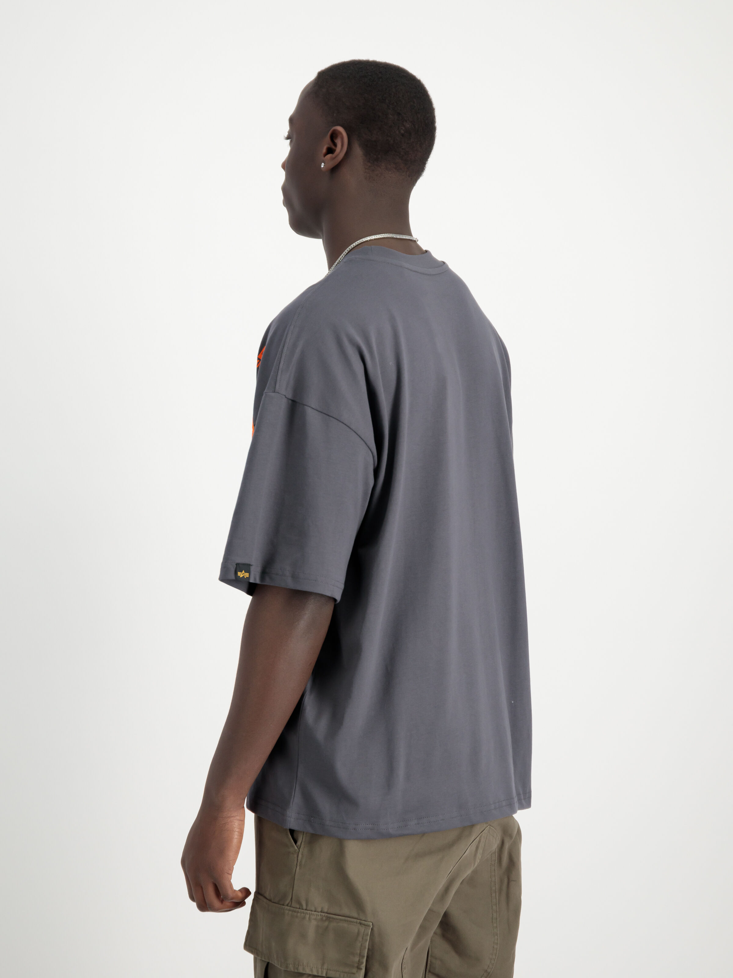 Flock Logo T-Shirt vintage grey 146508_684_2_model_00004_126346