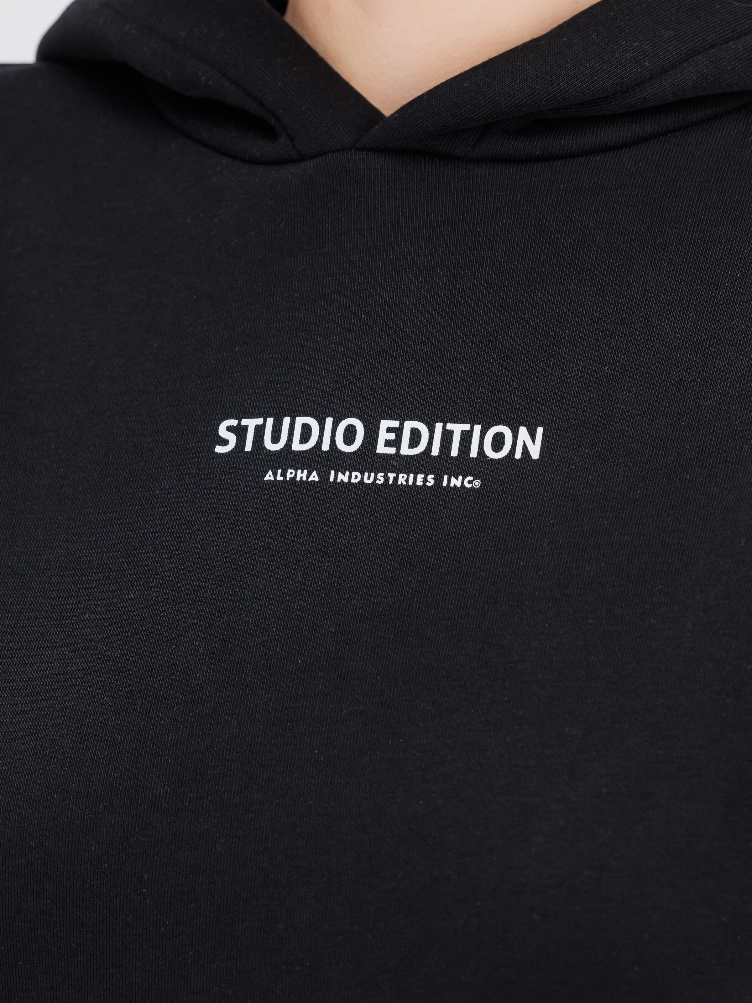 Studio Edition Backprint Hoodie Women black 156042_03_3_detail_00001_140278