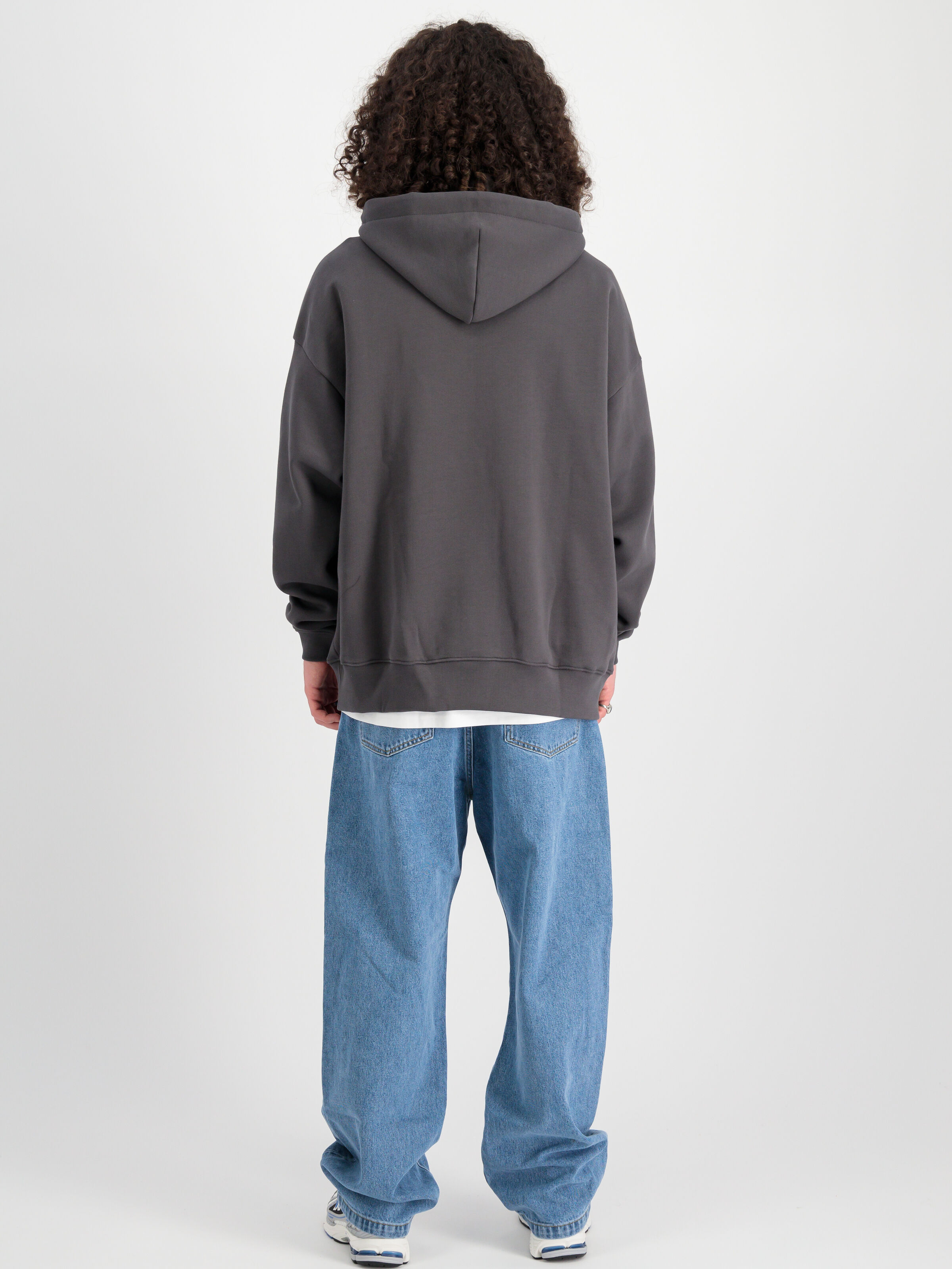 Flock Logo Hoodie vintage grey 146340_684_00003_182086