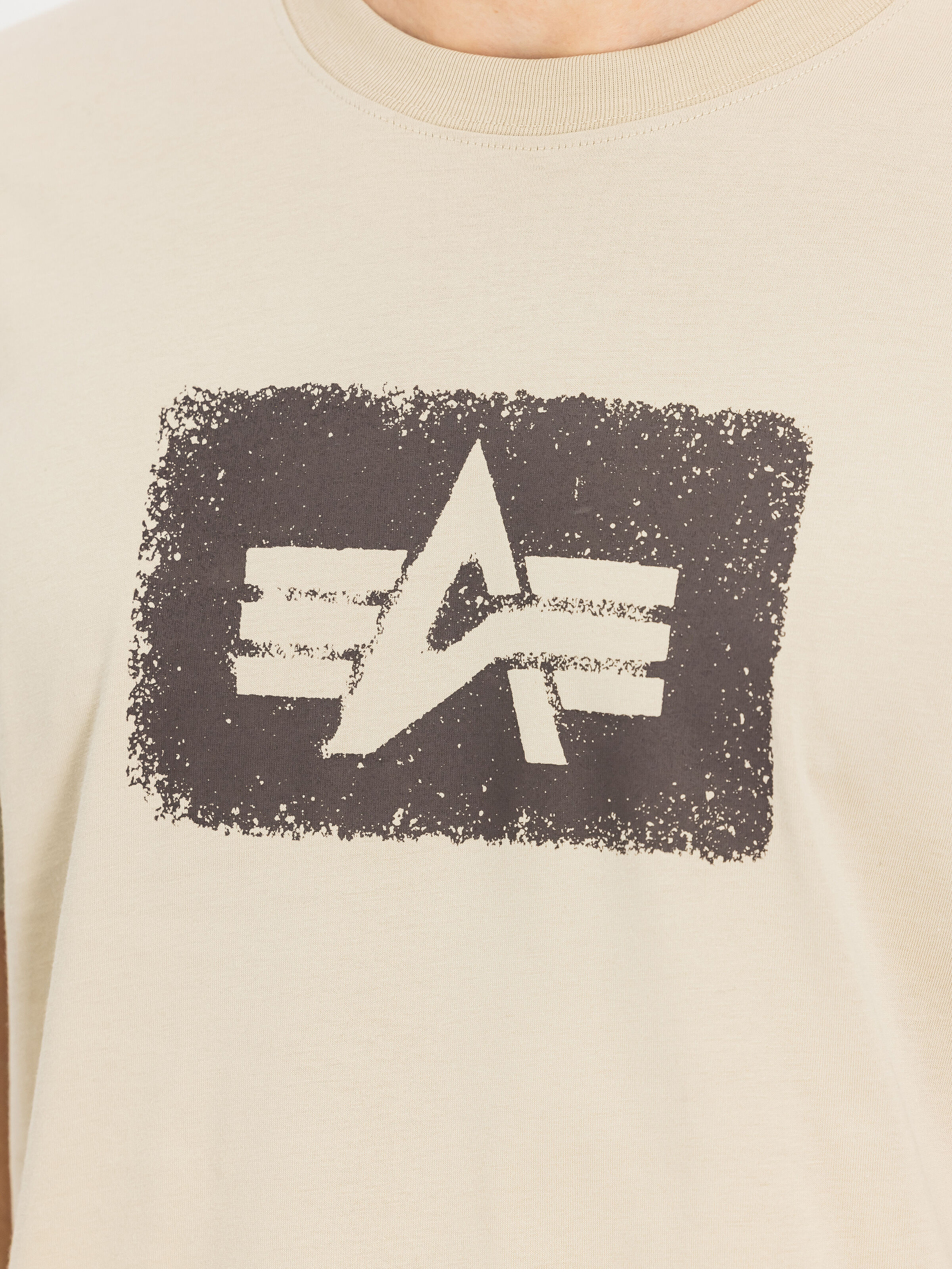 Washed Out Logo T-Shirt organic beige 268512_627_3_detail_00001_228206