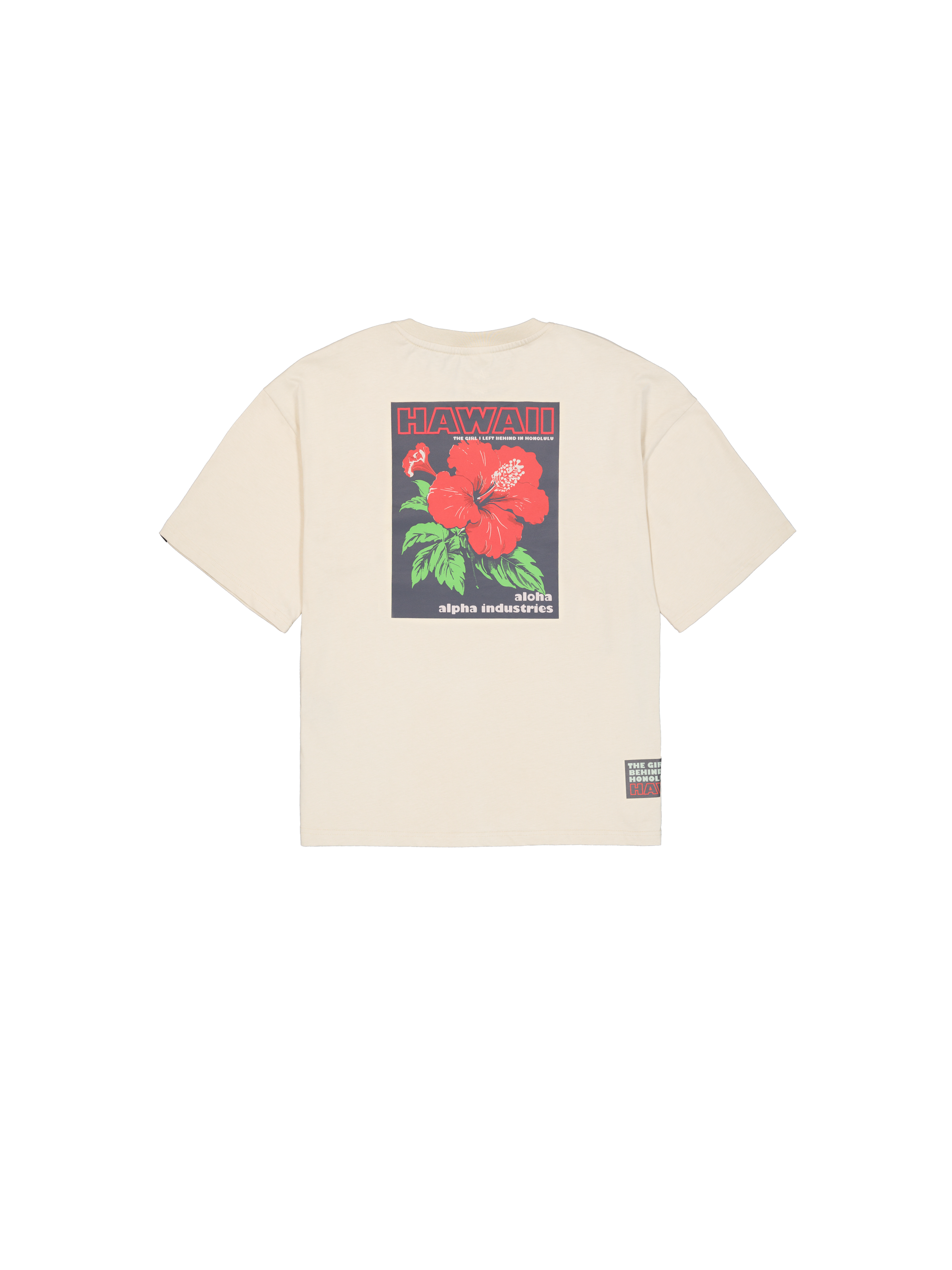 Aloha Flower Backprint T-Shirt vintage white 156523_300_1_flatlay_00002_145566
