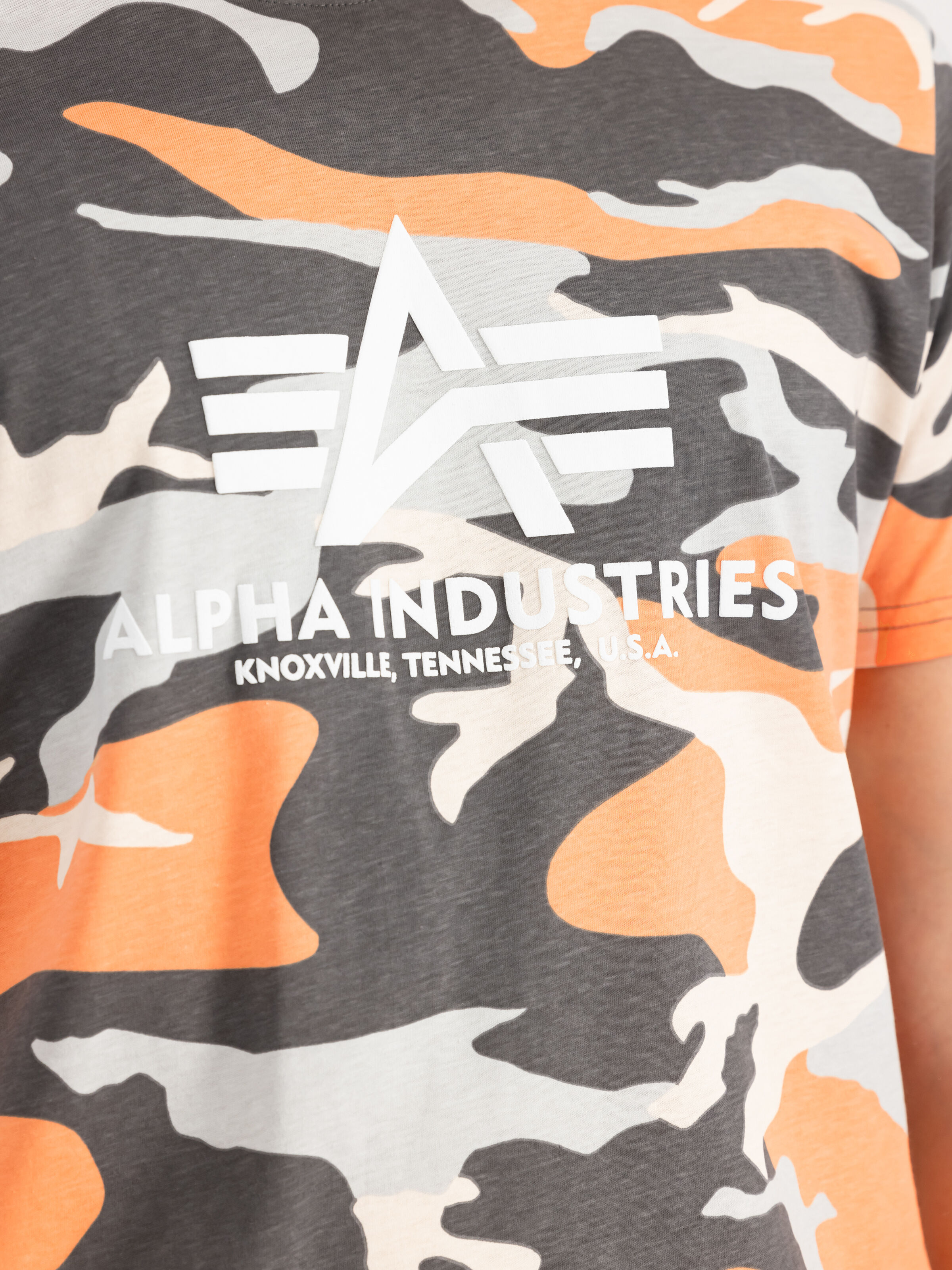 Basic Big Logo Camo PP T-Shirt orange grey camo 100501CPP_731_00005_182341