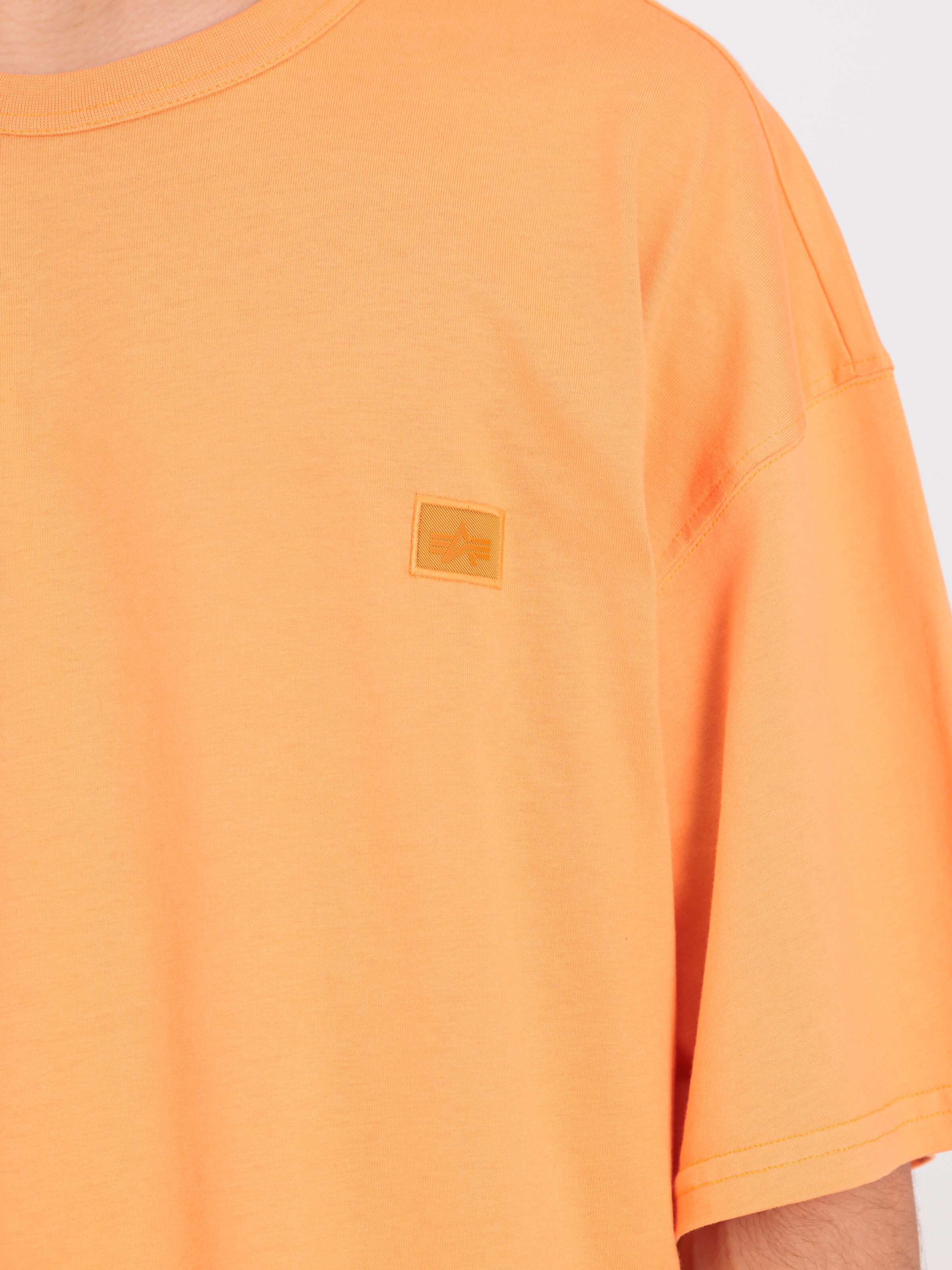 Alpha Essentials Rubber Logo T-Shirt tangerine 146504_710_3_detail_00001_133914