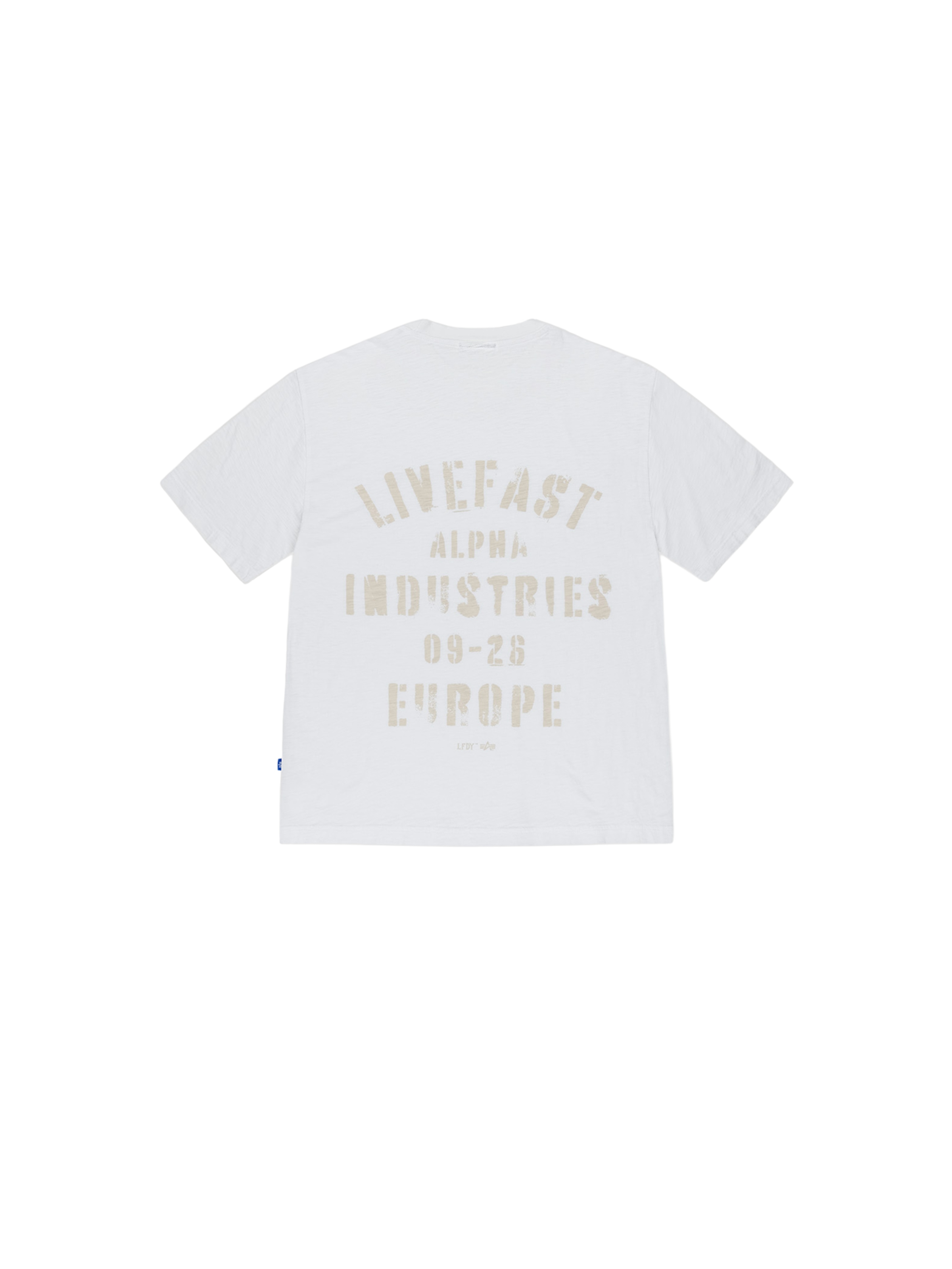 ALPHA x LFDY T-Shirt off white 268585_16_1_flatlay_00002_246457