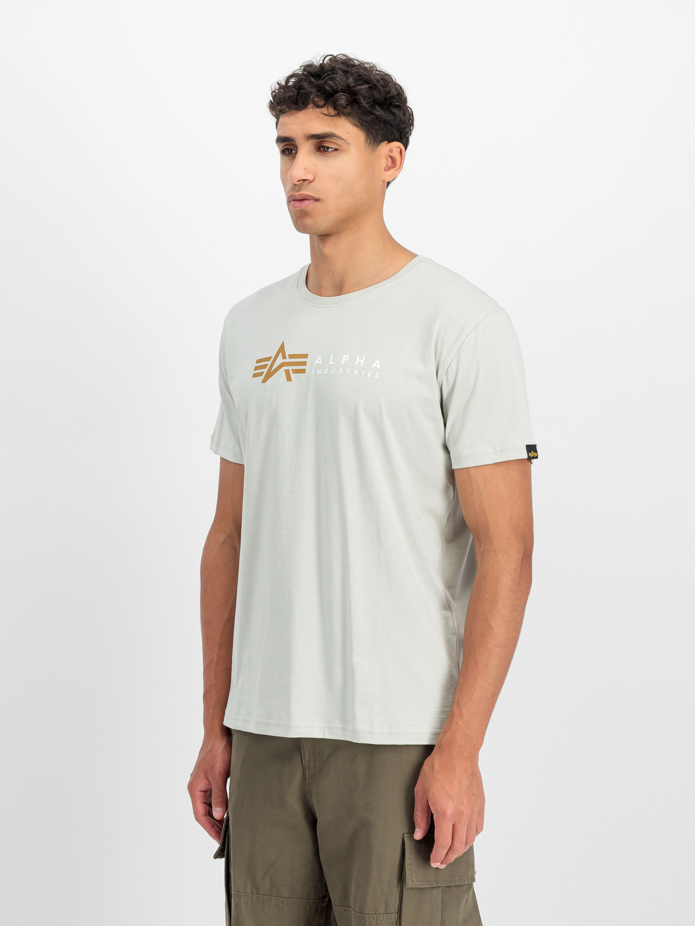 Alpha Label T-Shirt stone 118502_10_2_model_00002_197111