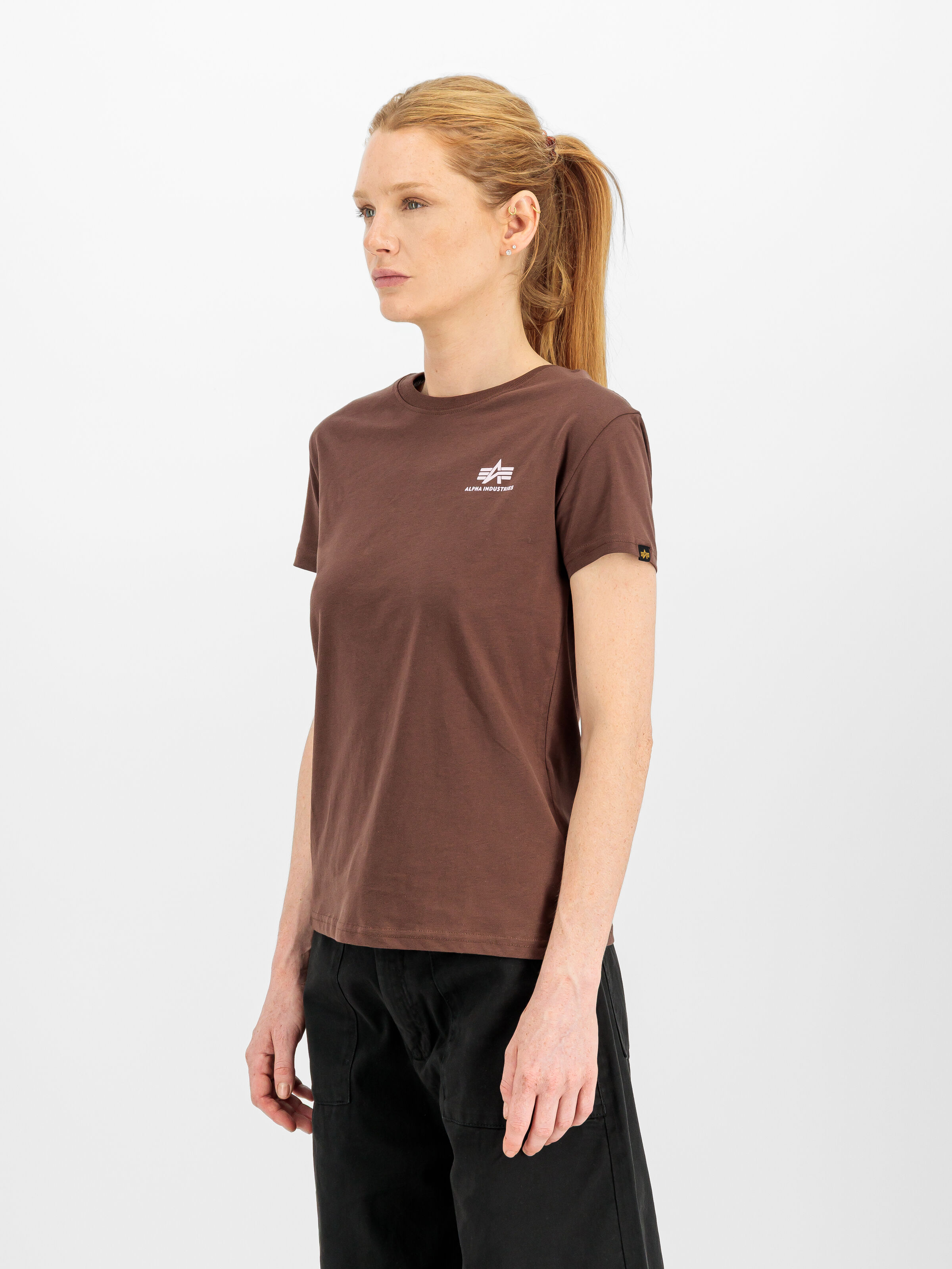 Basic Small Logo T-Shirt Women powder brown 196054_204_2_model_00002_245890
