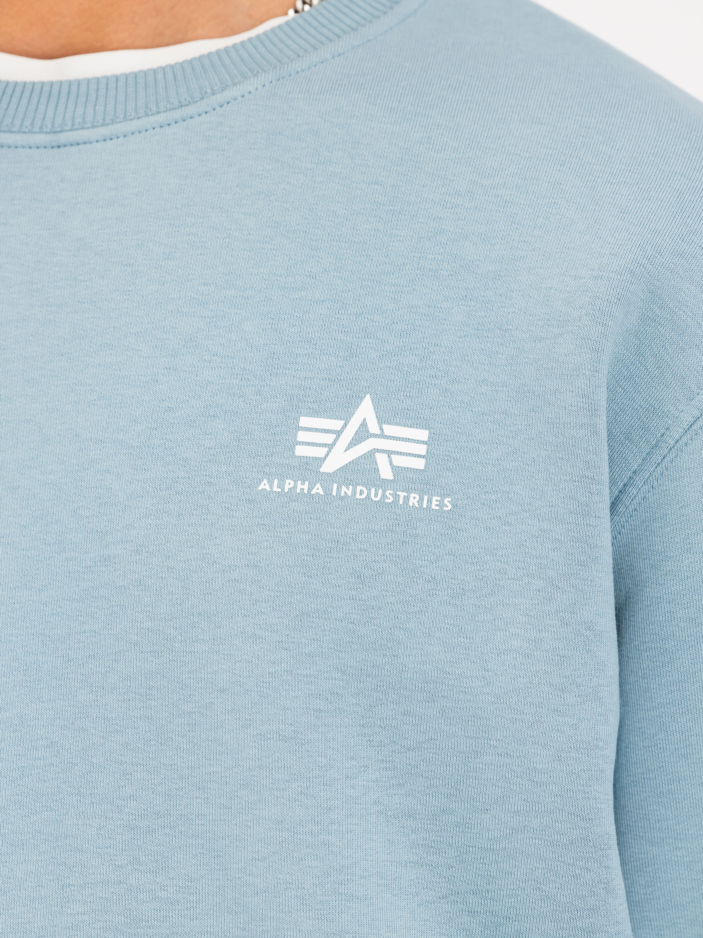 Basic Small Logo Sweatshirt greyblue 188307_134_3_detail_00001_188878