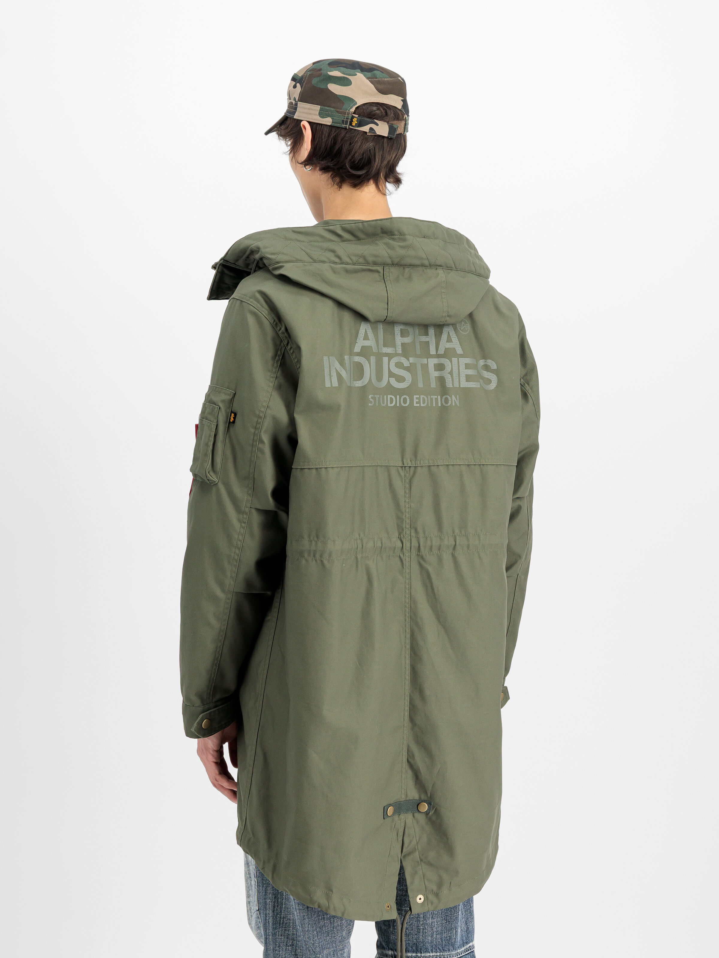 Studio M-51 Fishtail Backprint (2in1) Field Jacket mud olive 258112_443_2_model_00003_173340