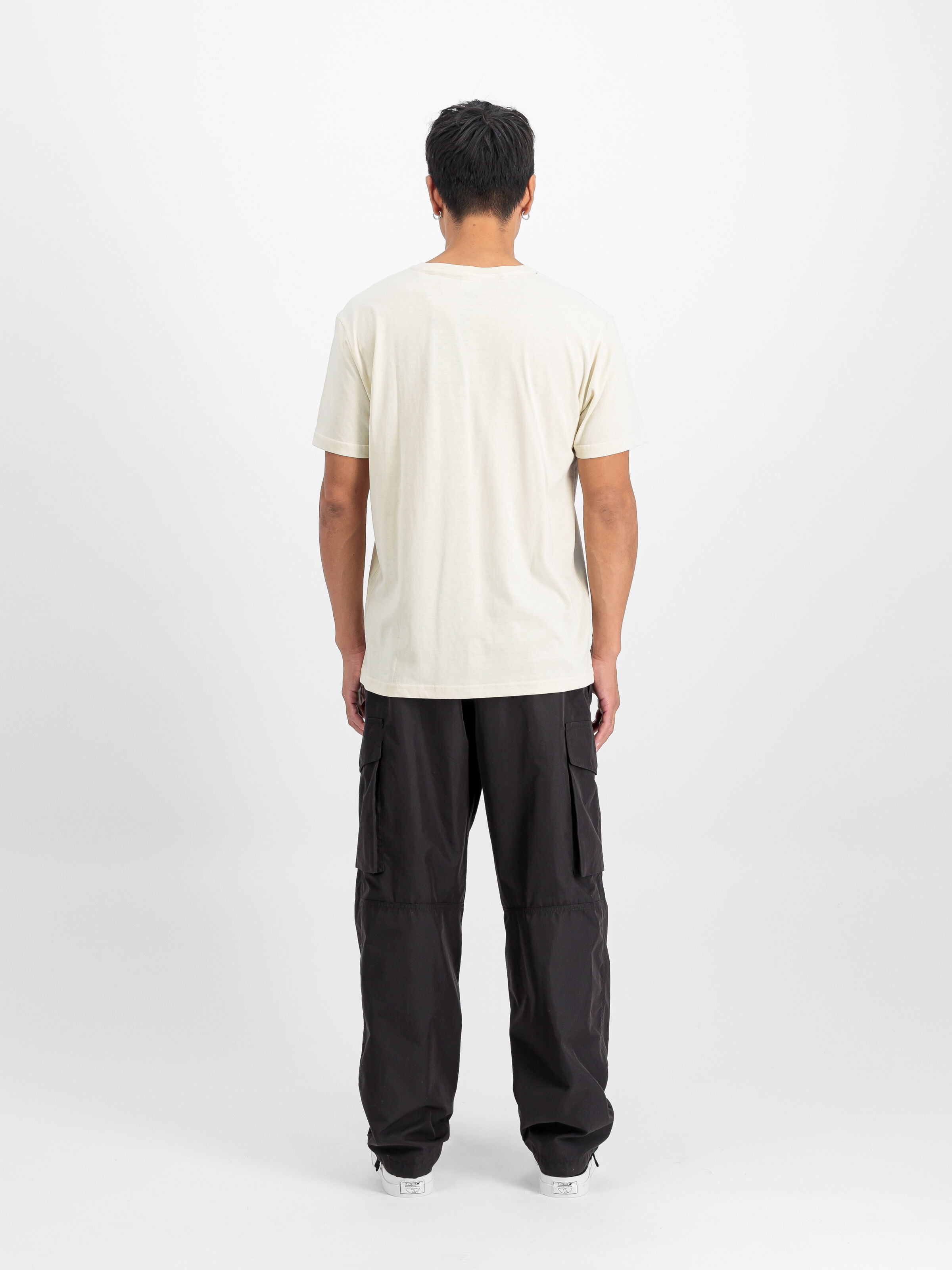 Alpha Label Puff Print T-Shirt vintage white 118502PP_300_2_model_00002_118590
