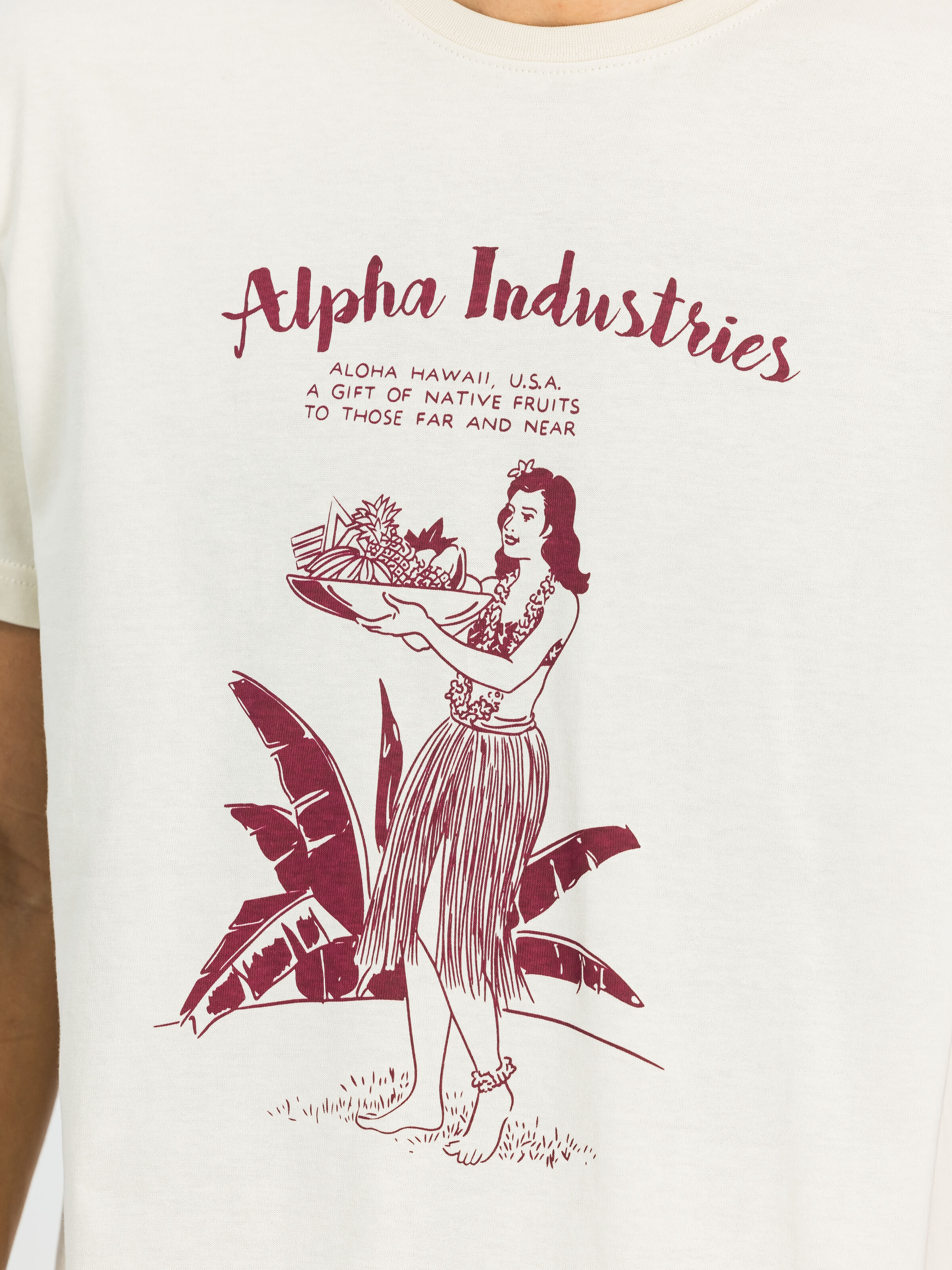 Alpha Hawaii T-Shirt vintage white 156525_300_3_detail_00001_143027