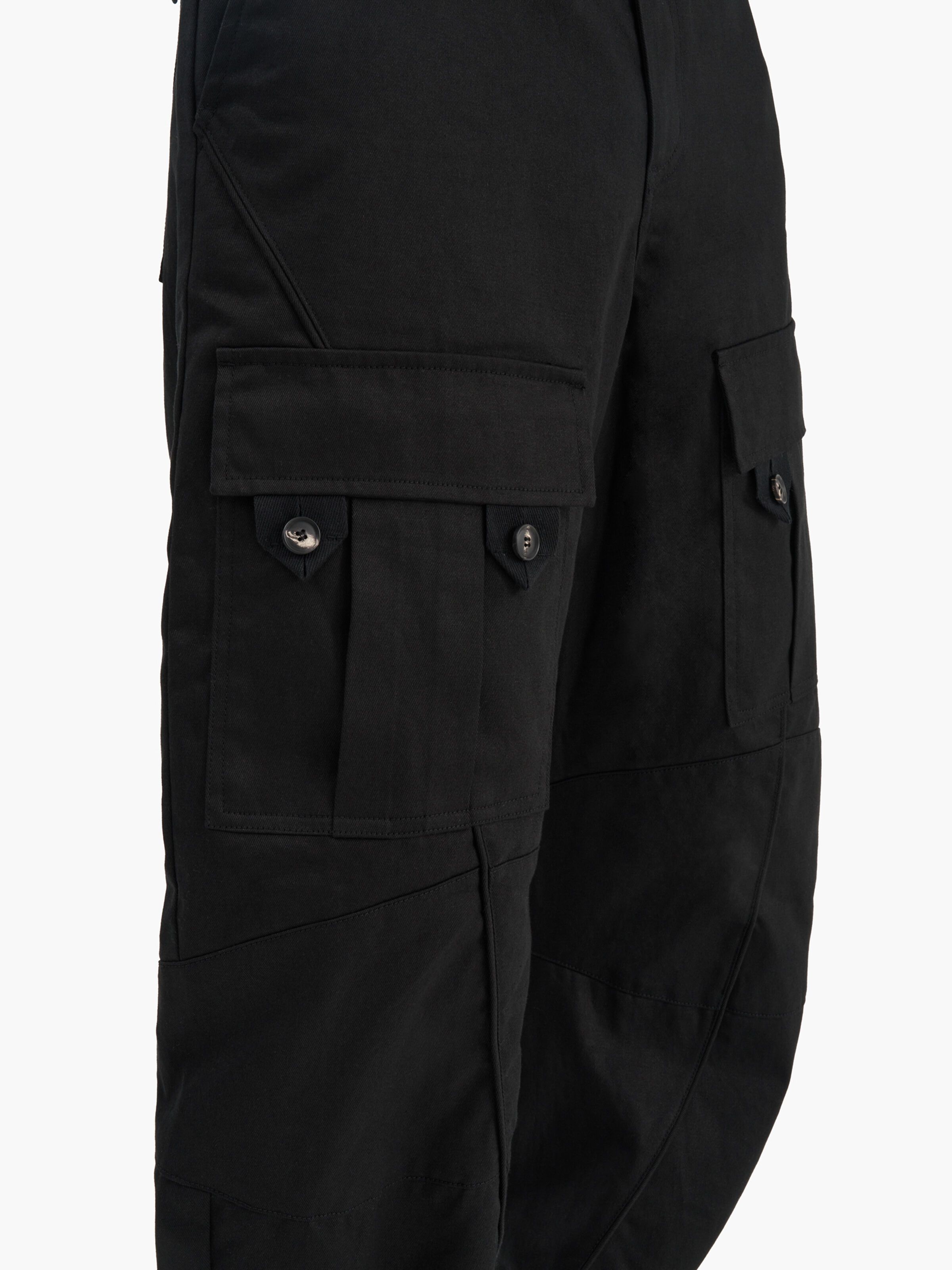 ALPHA X JIYOUNG KIM CURVED MULTI-POCKET TROUSERS black 156270_03_3_detail_00001_157218