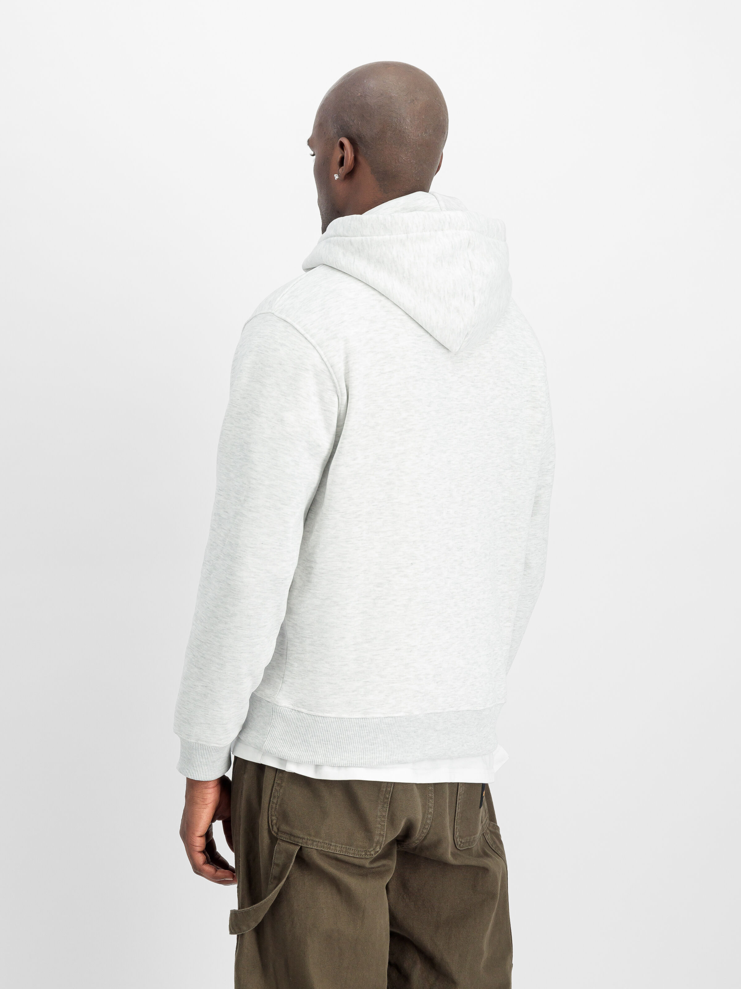 Basic Small Logo Hoodie pastel grey melange 196318_752_2_model_00003_159931