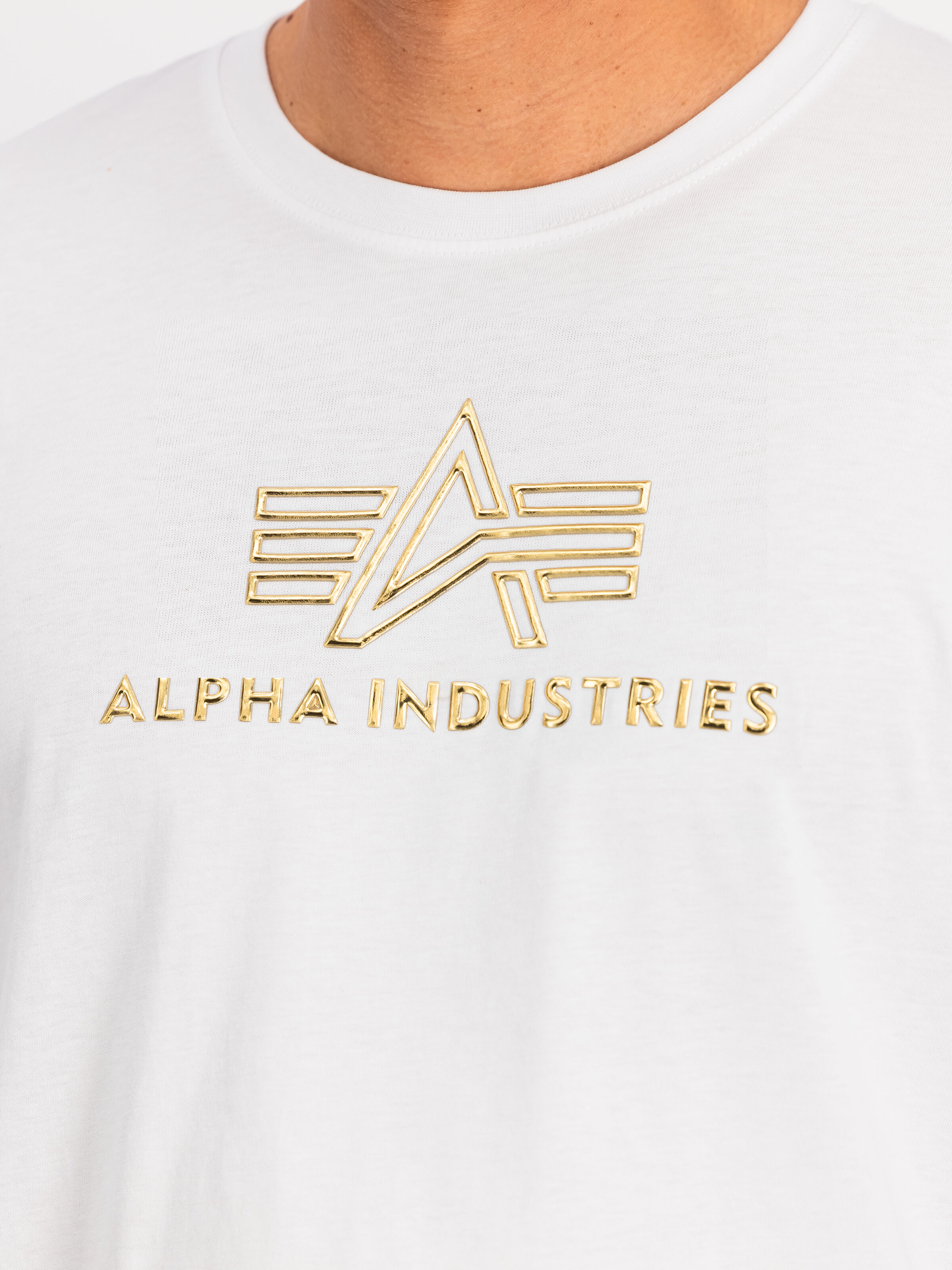 Basic Mid Logo TPU T-Shirt white/gold 148525_438_3_detail_00001_117141