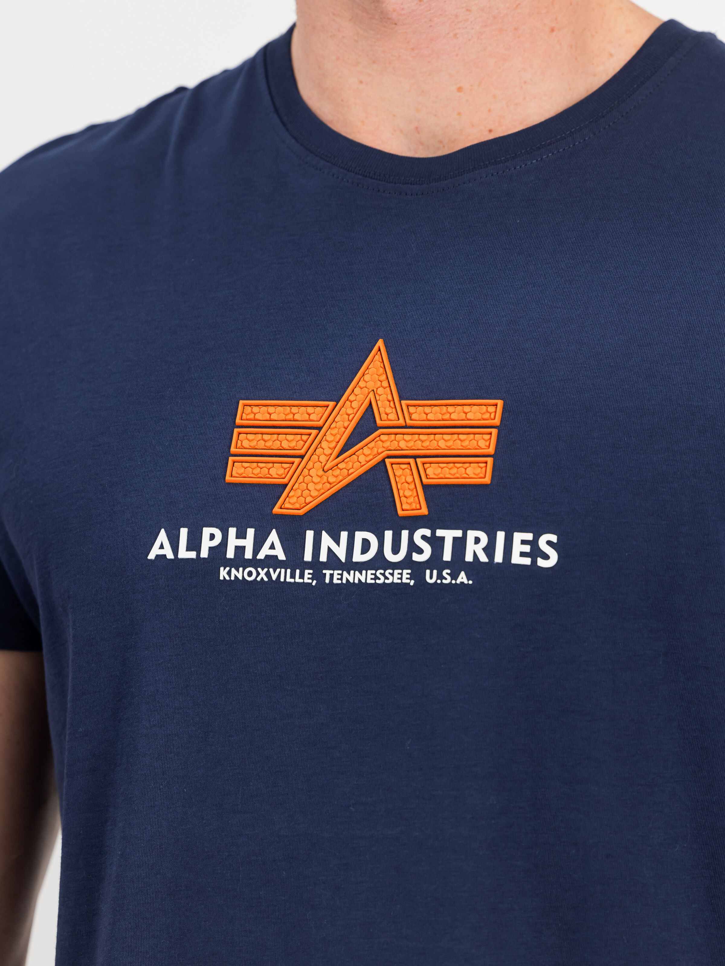 Basic Big Logo Rubber T-Shirt ultra navy 100501RB_697_3_detail_00001_190588