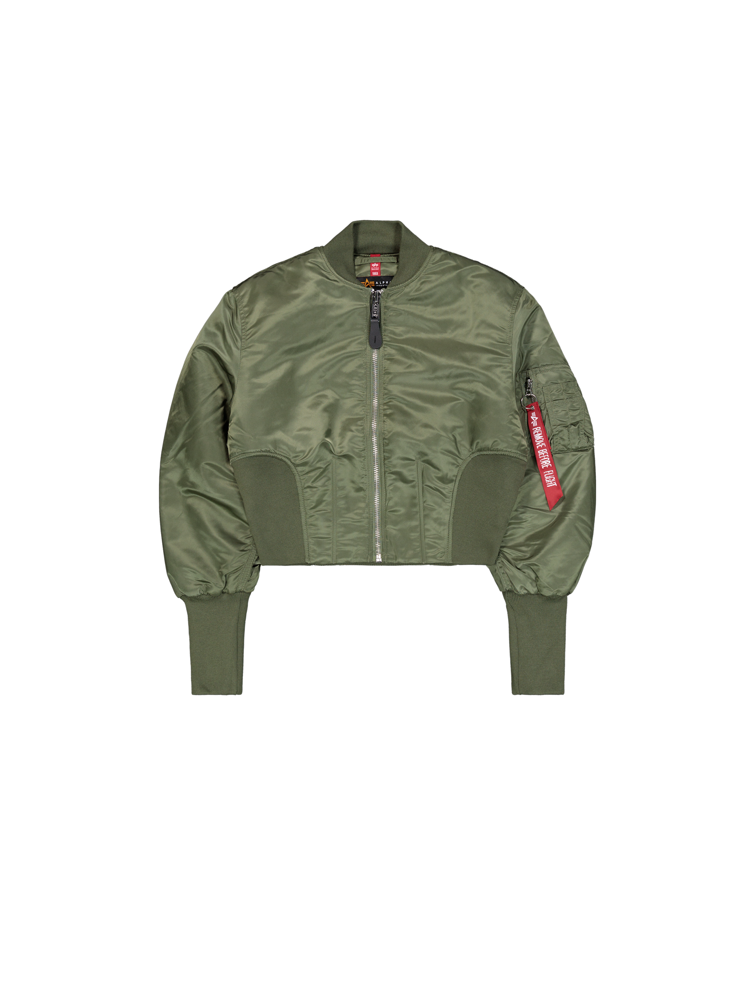 Waisted MA-1 Bomber Jacket Women sage-green 148003_01_1_flatlay_00001_102283.png