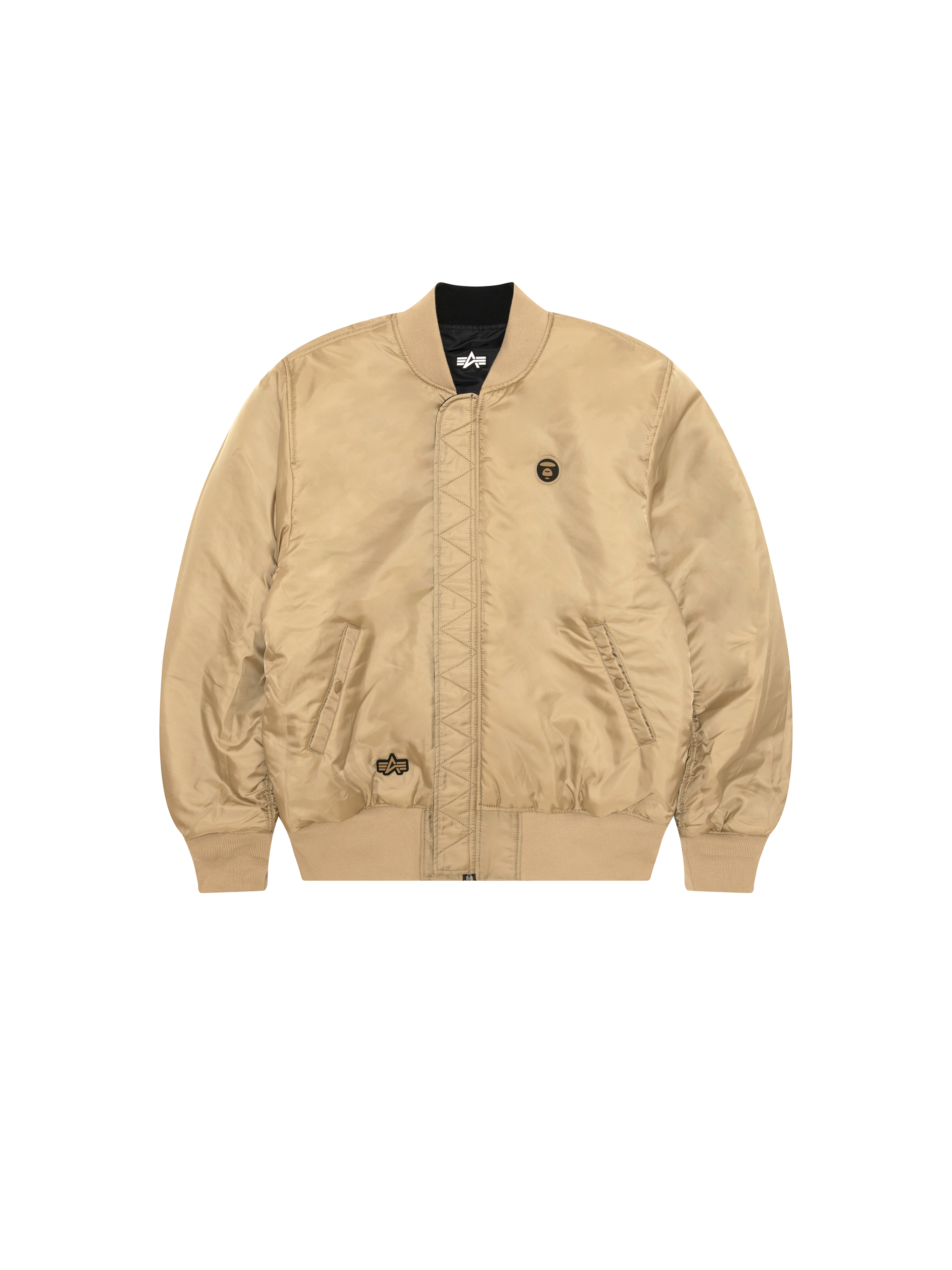 ALPHA x AAPE REVERSIBLE PADDED MA-1 Bomber Jacket black 258162_03_3_detail_00005_208648