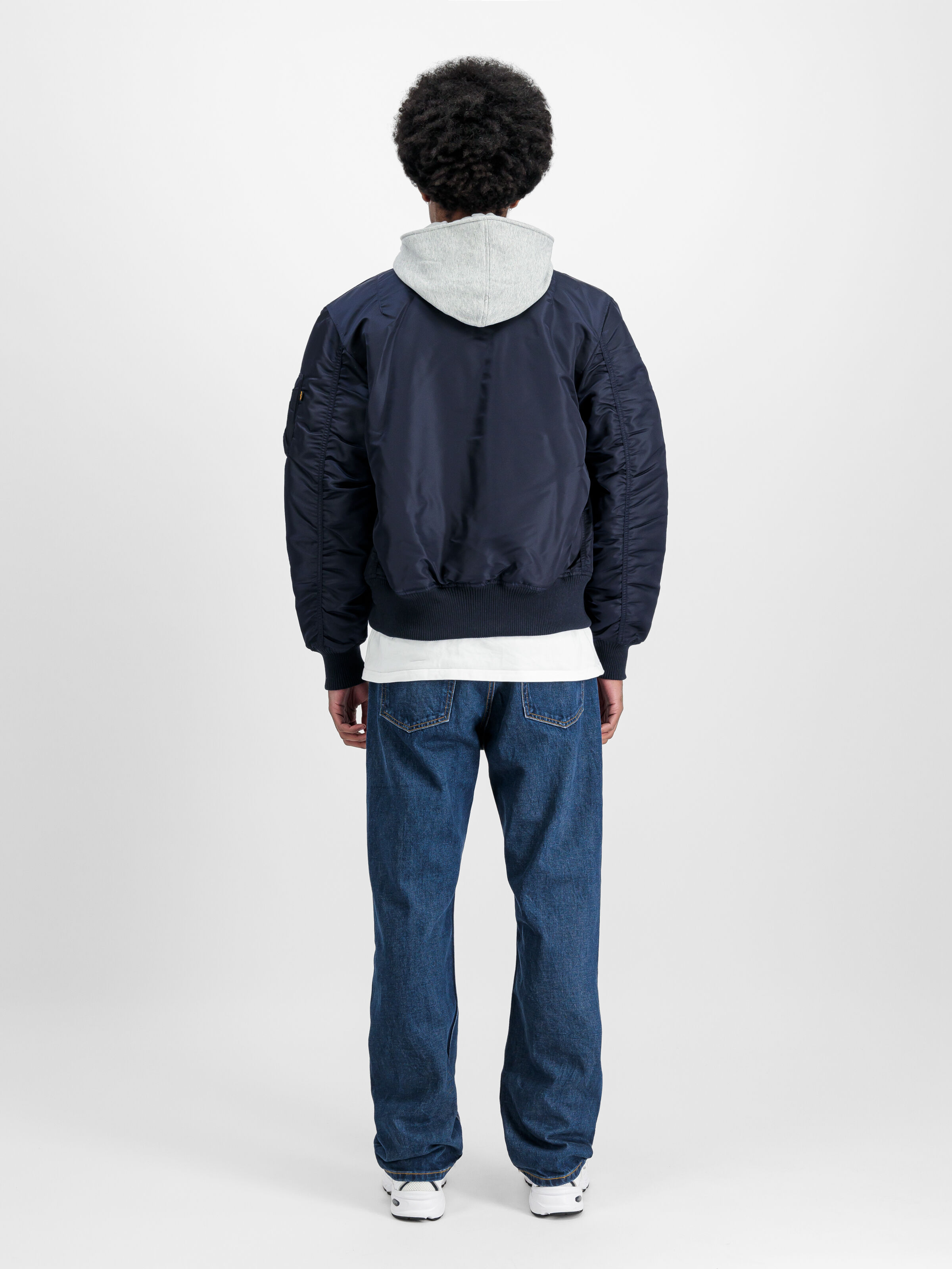 MA-1 D-Tec Sleeve Embroidery Bomber Jacket ultra navy 133104_697_2_model_00002_130886