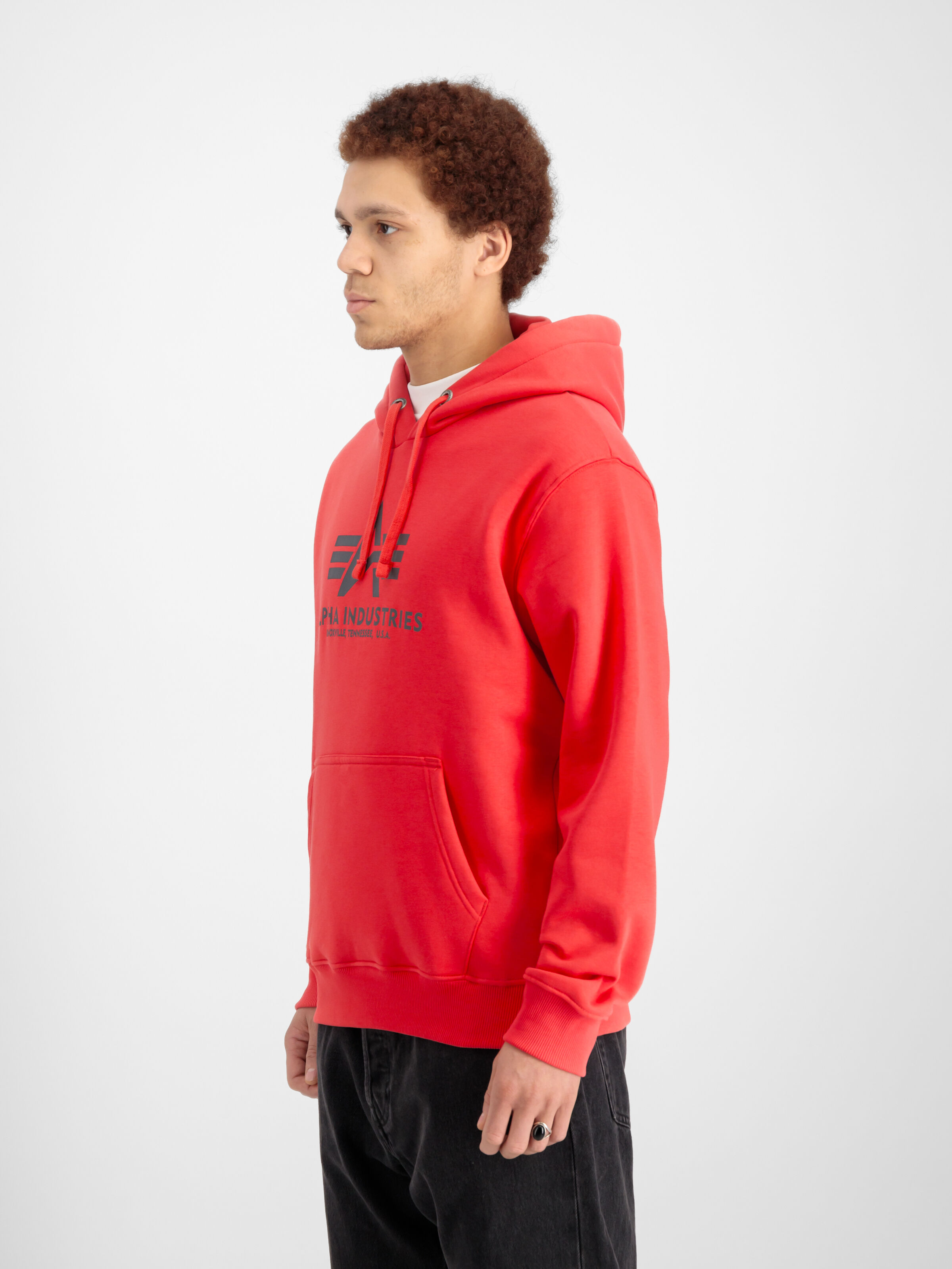 Basic Big Logo Hoodie radiant red 178312_711_2_model_00003_169407