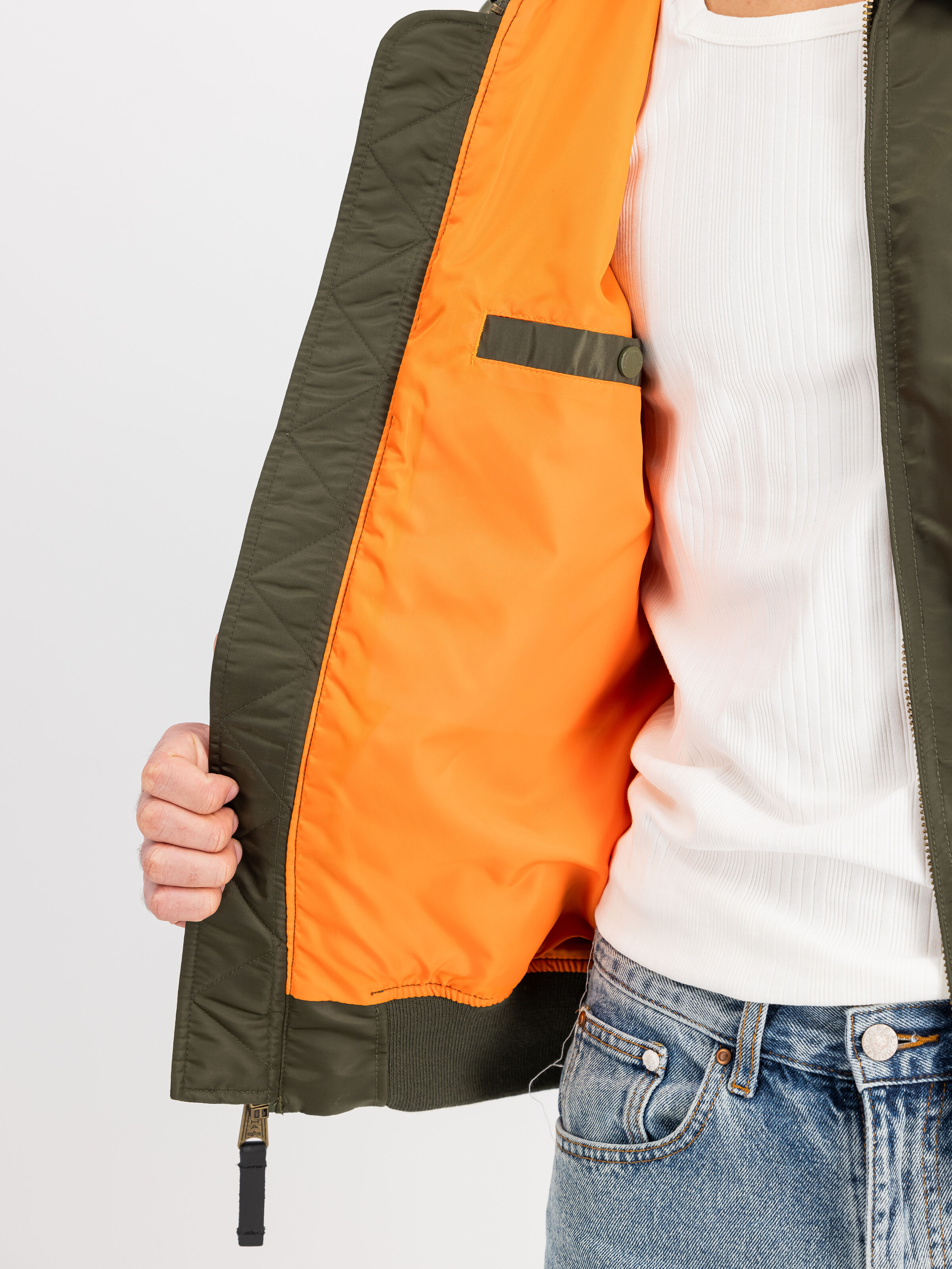 Flying Tigers CWU Light Bomber Jacket dark olive 156128_142_3_detail_00001_144419