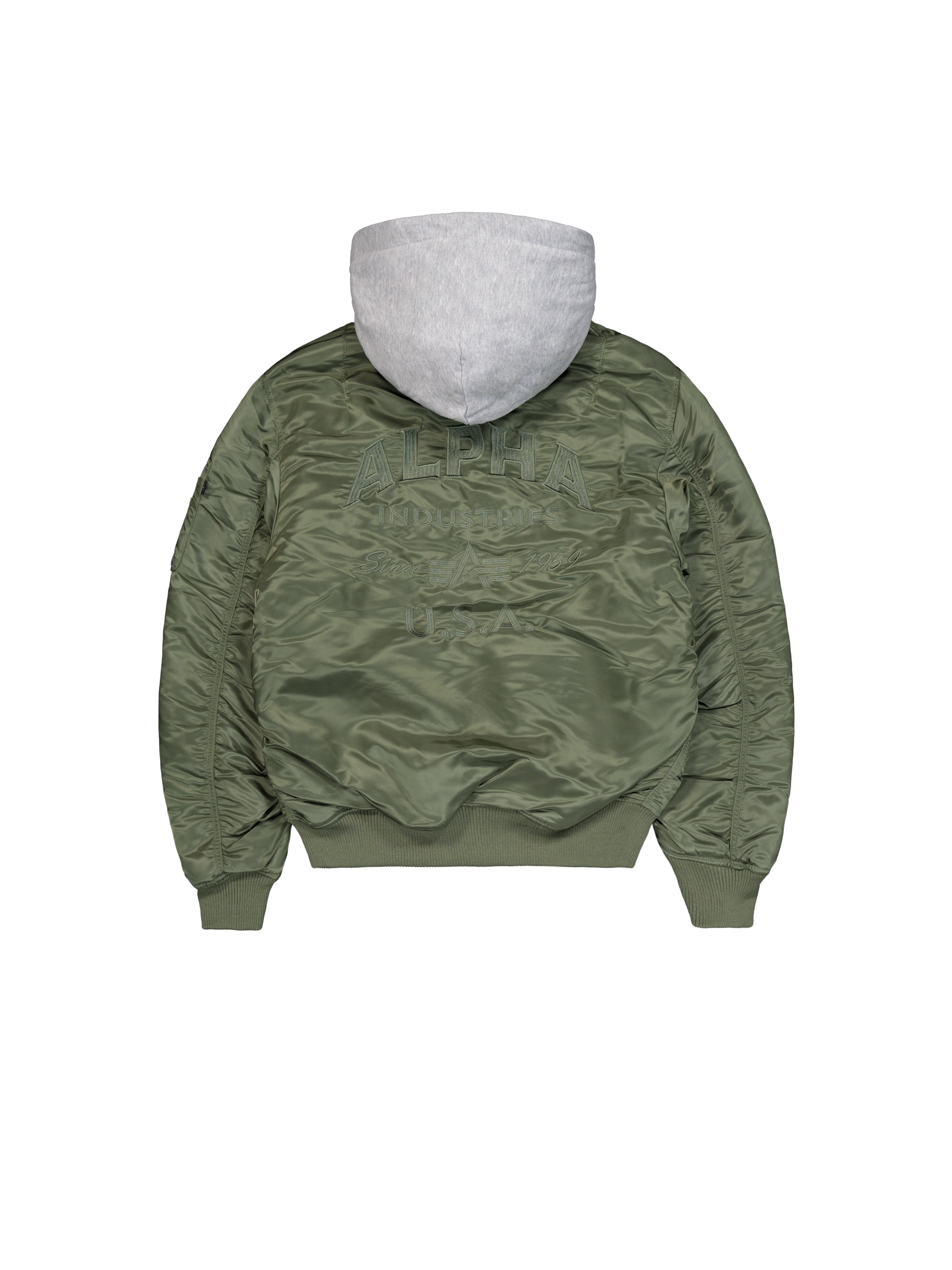 MA-1 Zip Hood Back Embroidery Bomber Jacket sage-green 138105_01_1_flatlay_00002_124892