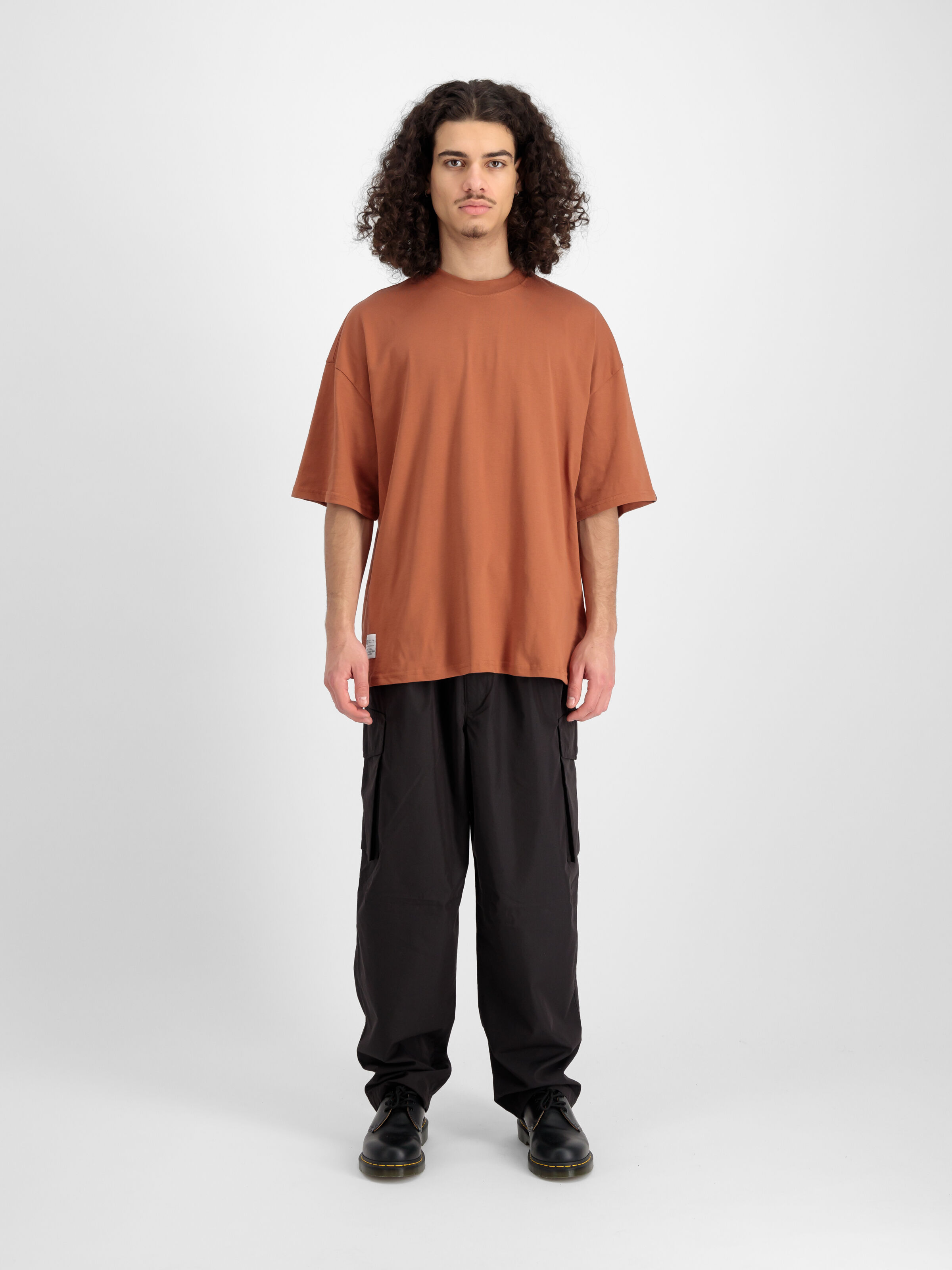 Logo Code Backprint T-Shirt hazel brown 146507_709_2_model_00001_126307