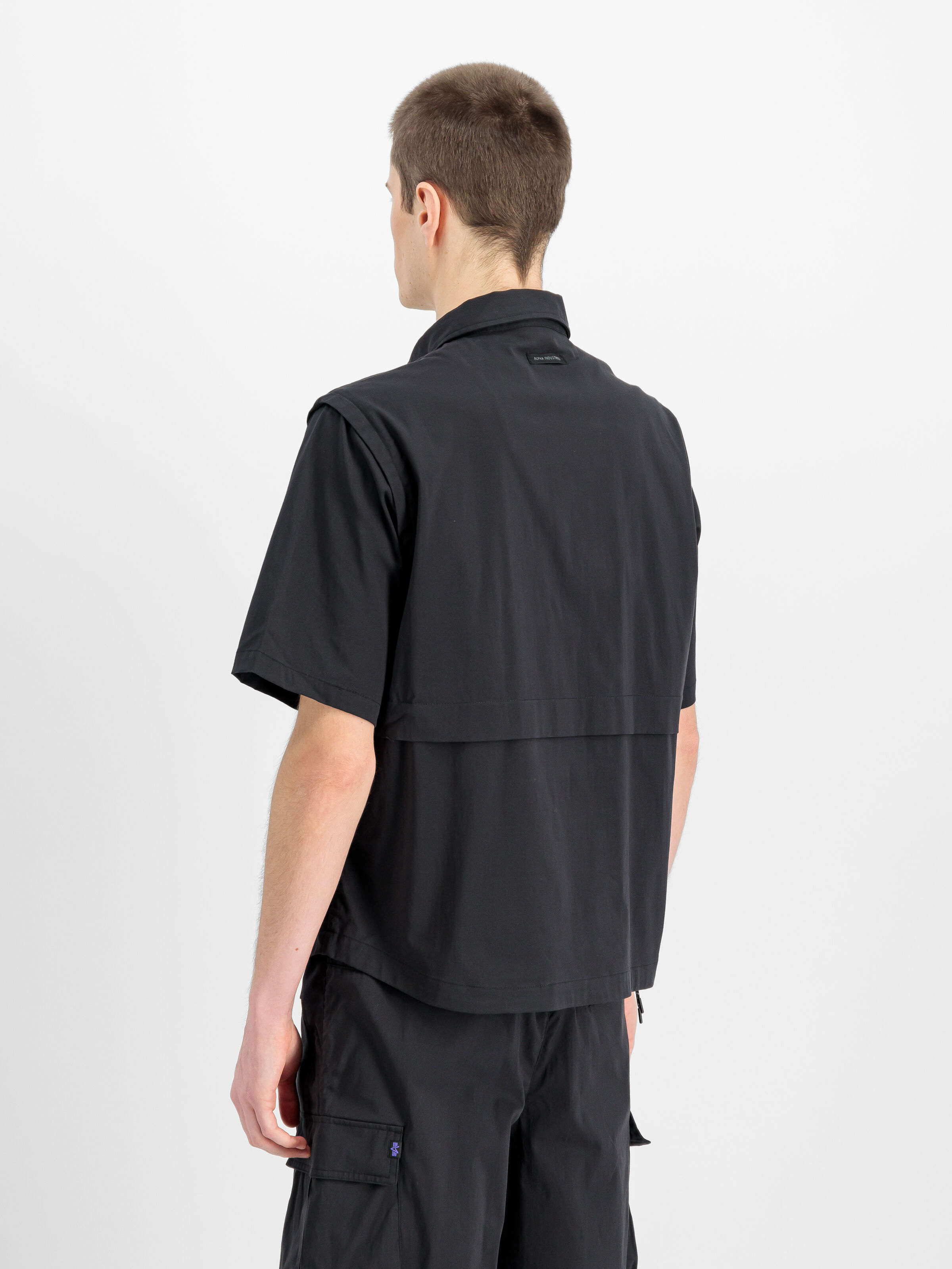 Short Sleeve Utility Shirt black 756117_03_2_model_00004_155191
