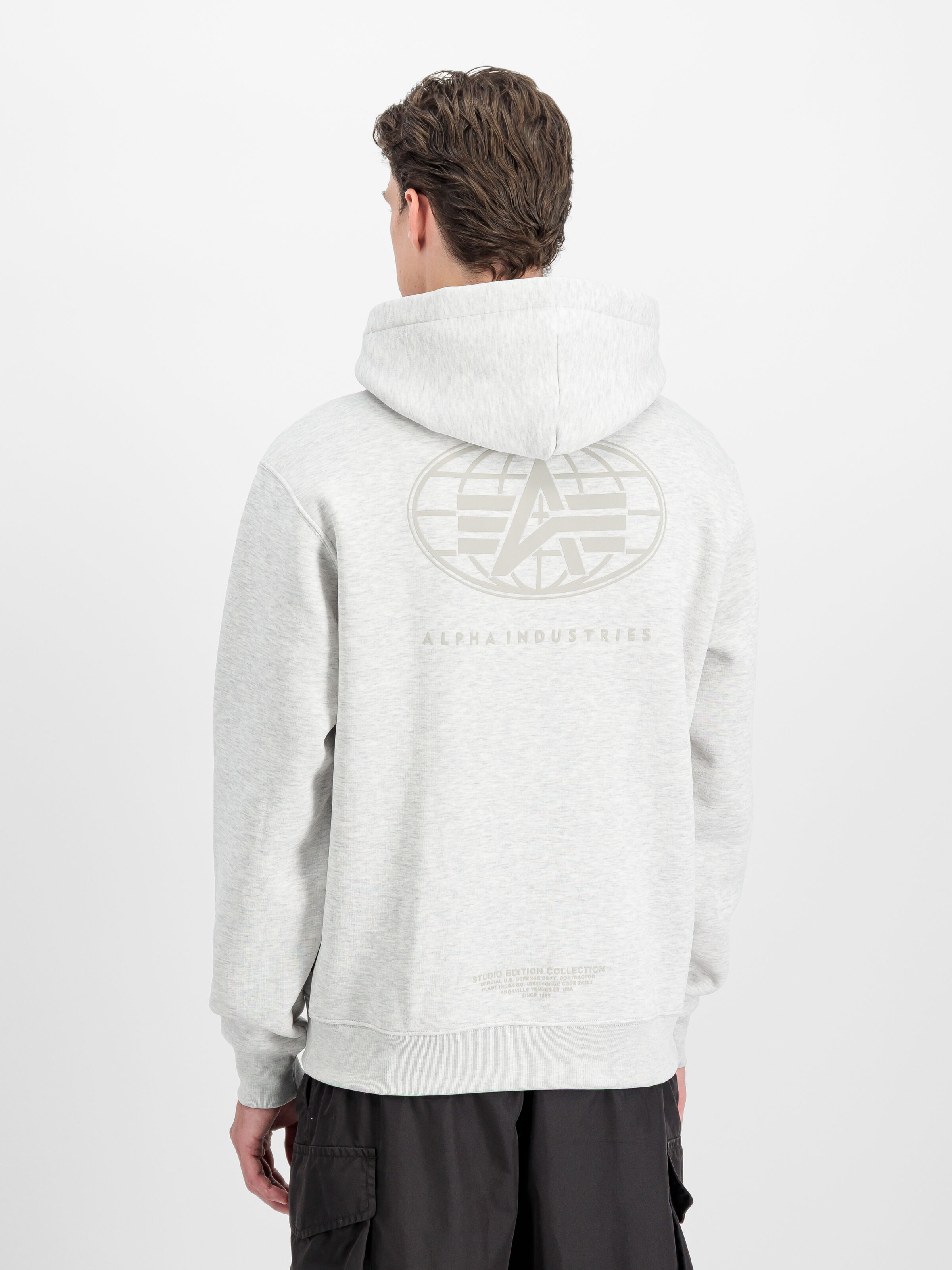 World Logo Backprint Hoodie pastel grey melange 258337_752_2_model_00003_184292