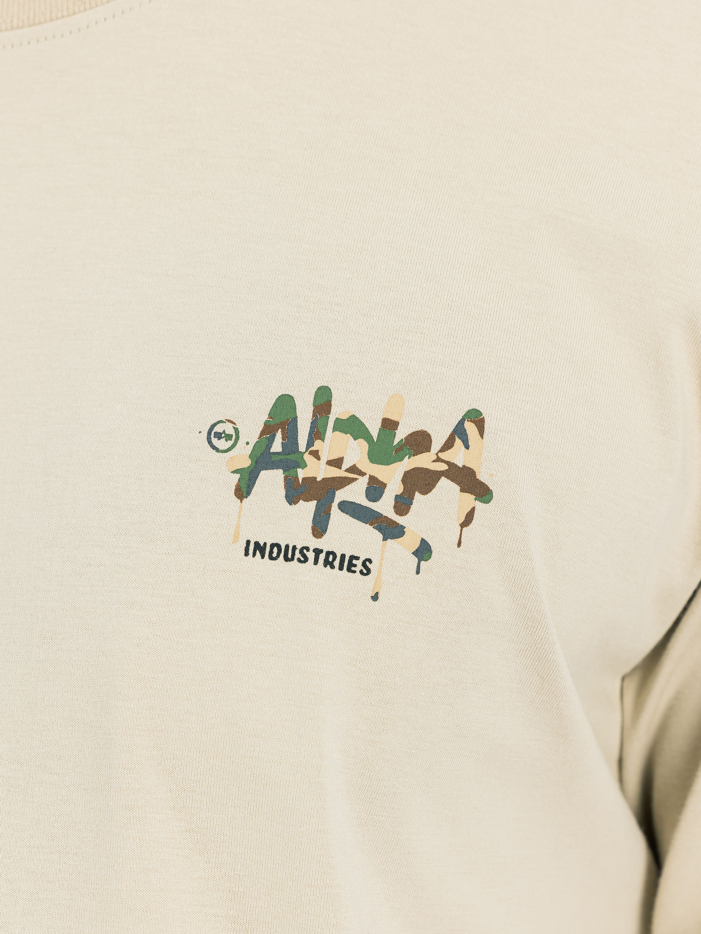 Alpha Signature Camo T-Shirt organic beige 266554C_627_3_detail_00001_220517