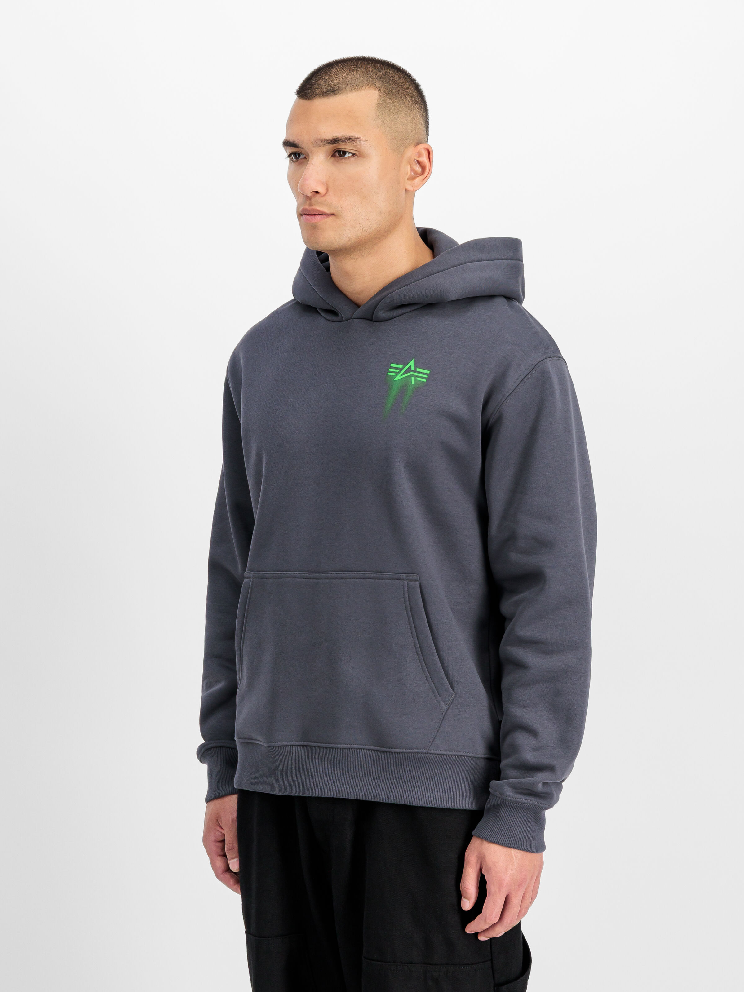 Spray Print Hoodie vintage grey 266336_684_2_model_00002_215701