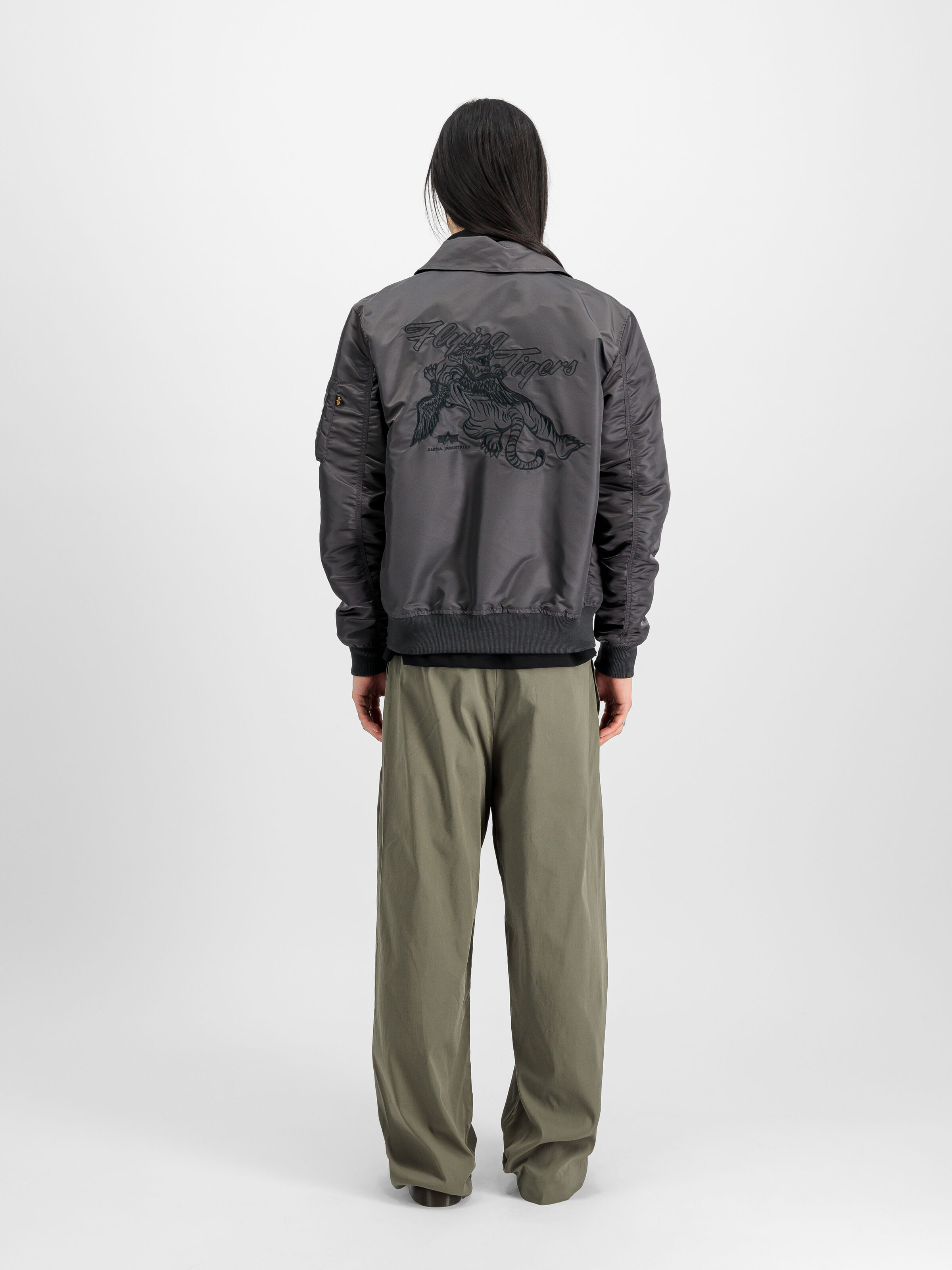Flying Tigers CWU Light Bomber Jacket vintage grey 156128_684_2_model_00002_148296