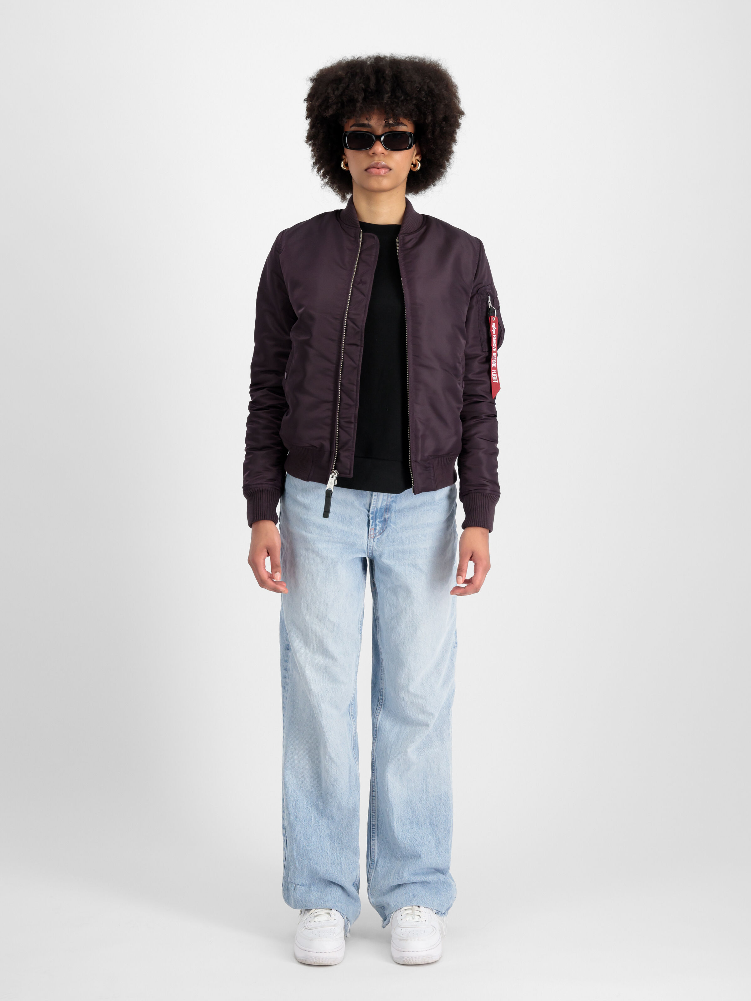 MA-1 VF 59 Bomber Jacket Women Plum 133009_719_2_model_00001_97657