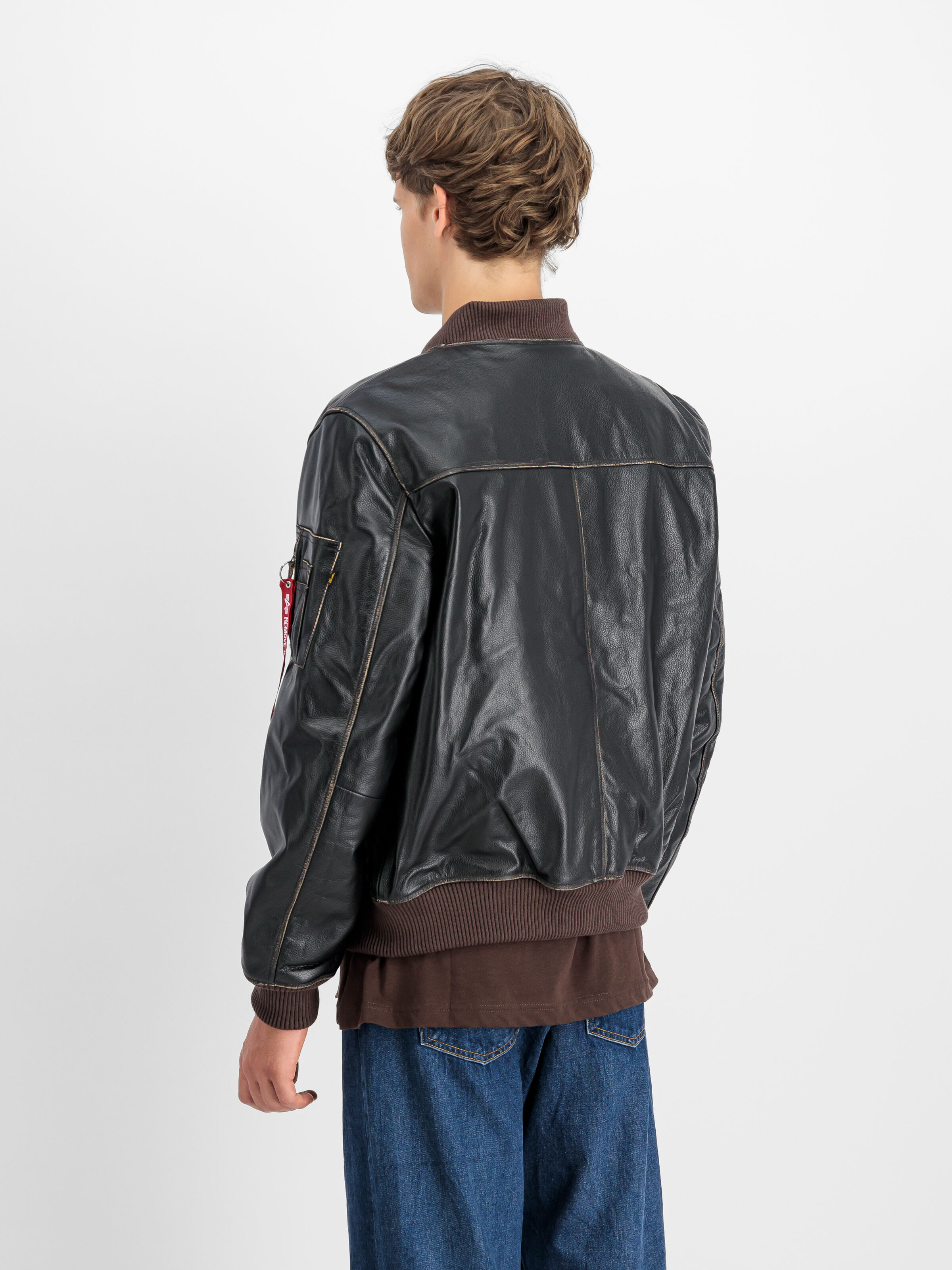 MA-1 Leather LF Bomber Jacket vintage brown 138121_250_2_model_00004_106026