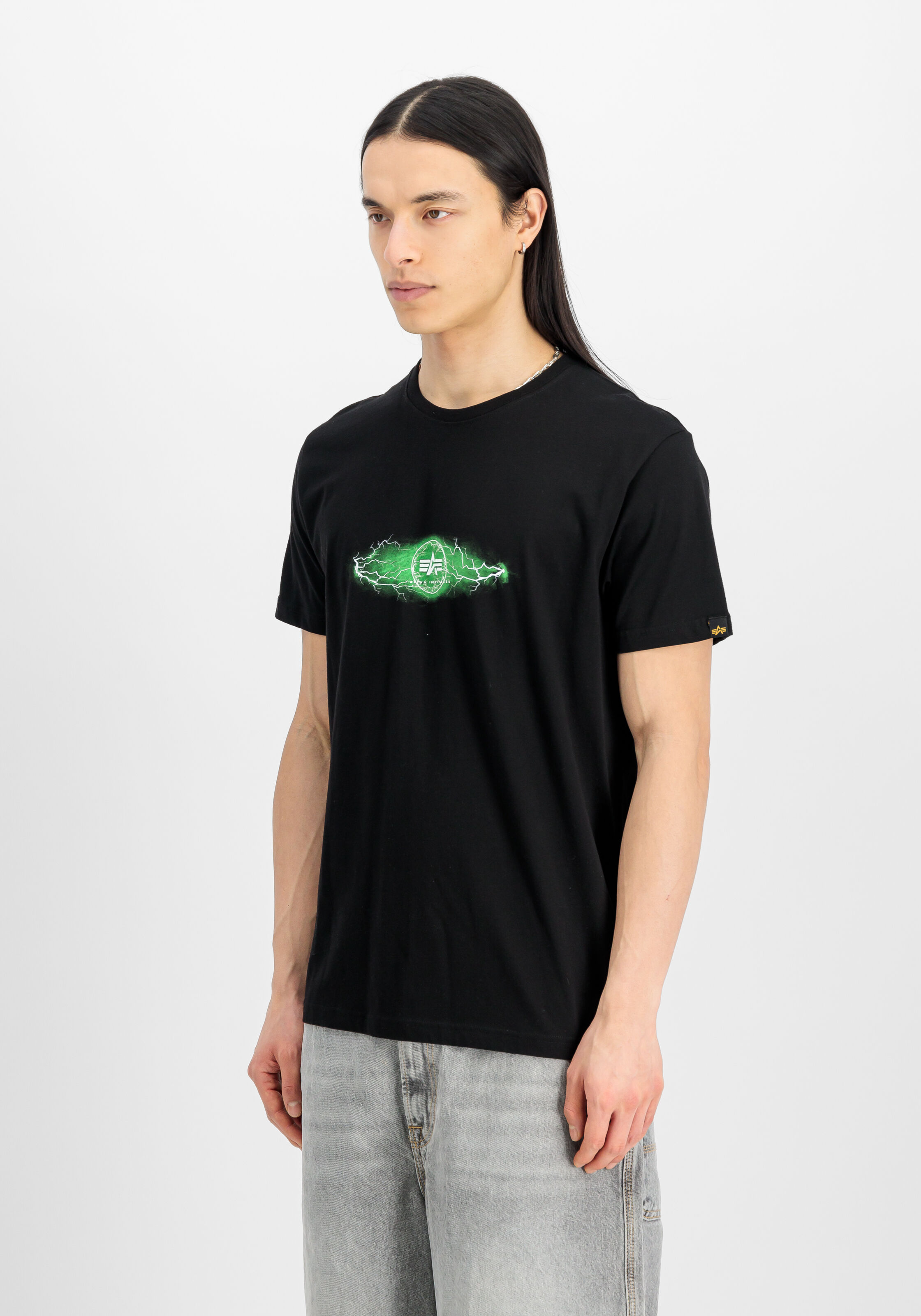 Lightning T-Shirt black/poisongreen 156562_208_2_model_00003_146611