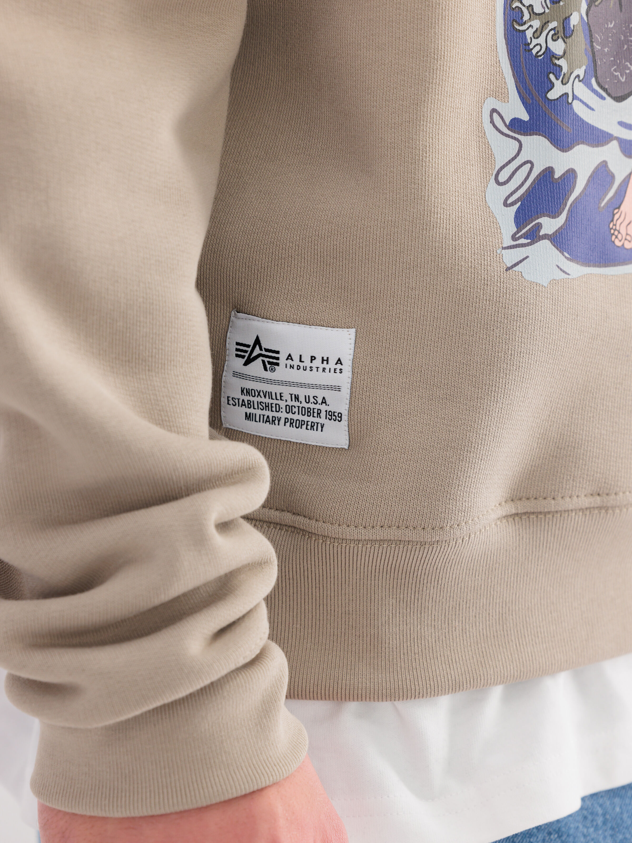Japan Warrior Sweatshirt vintage sand 146300_679_3_detail_00002_181636