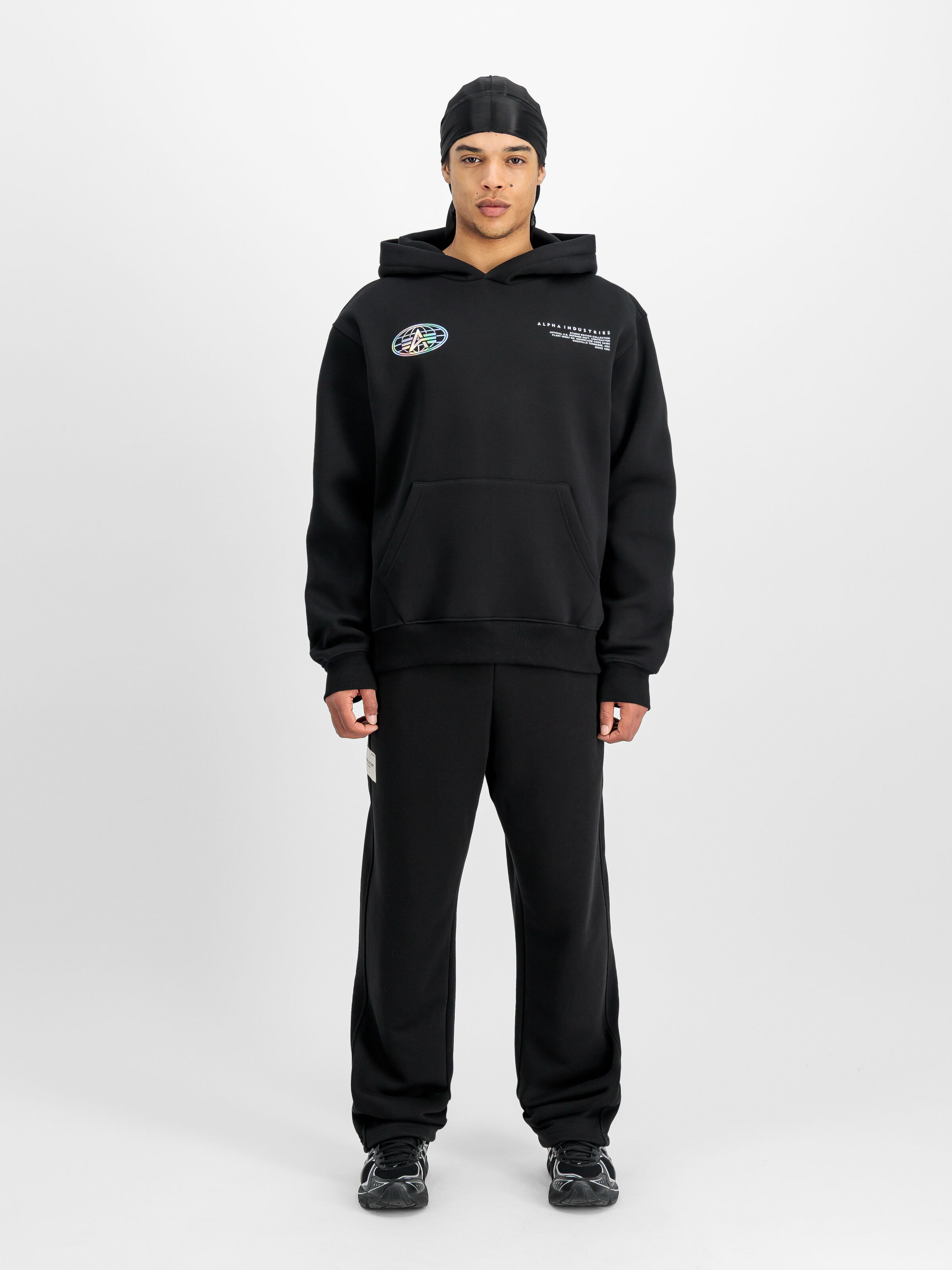 World Logo Metallic Backprint Hoodie black 258341_03_2_model_00001_164173